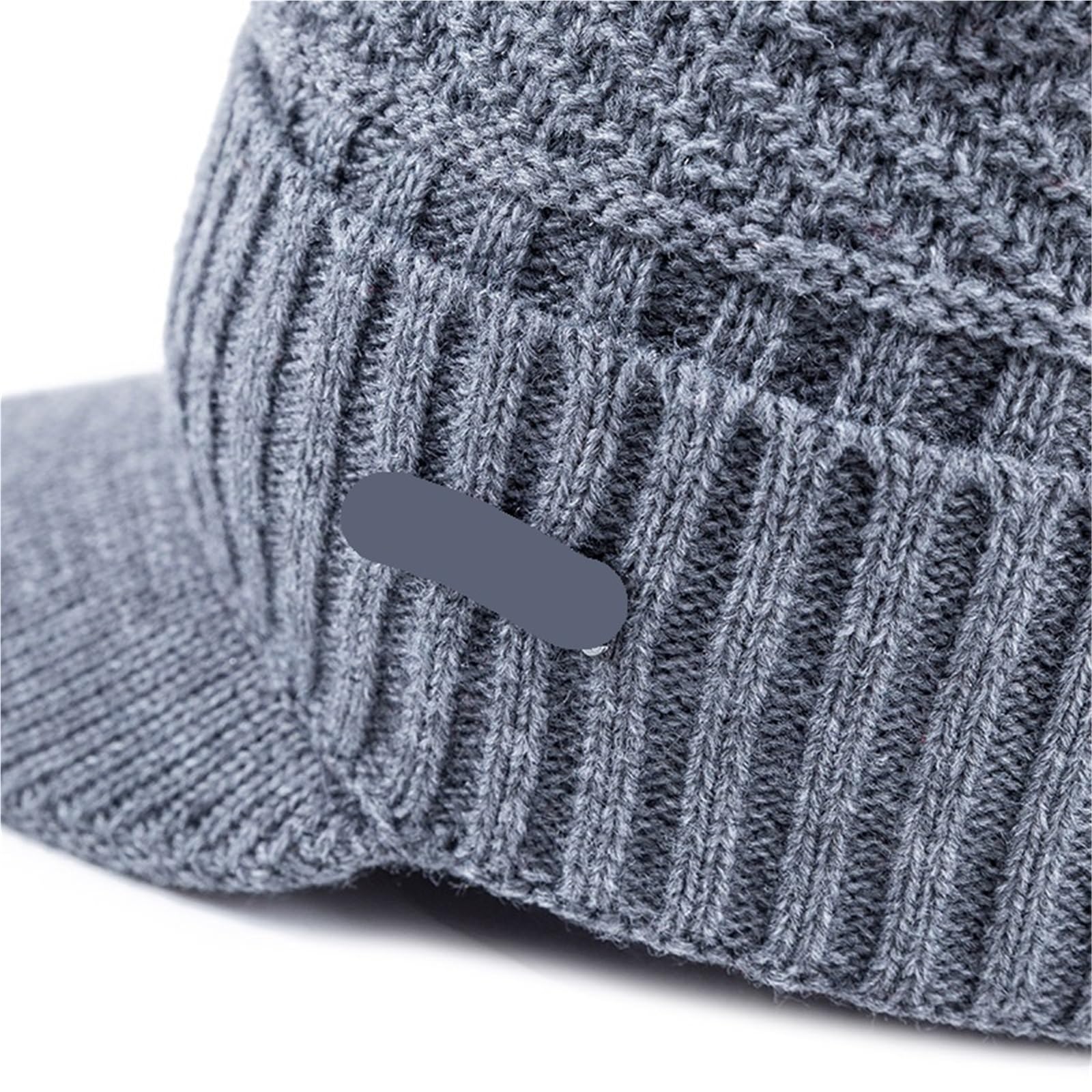 Gorros de invierno cálidos Unisex, gorro elegante con forro y ala gruesa punto for hombres mujeres, envío directo Para Invierno