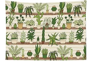 HVEST Cactus Tapestry: A Serene Oasis of Greenery