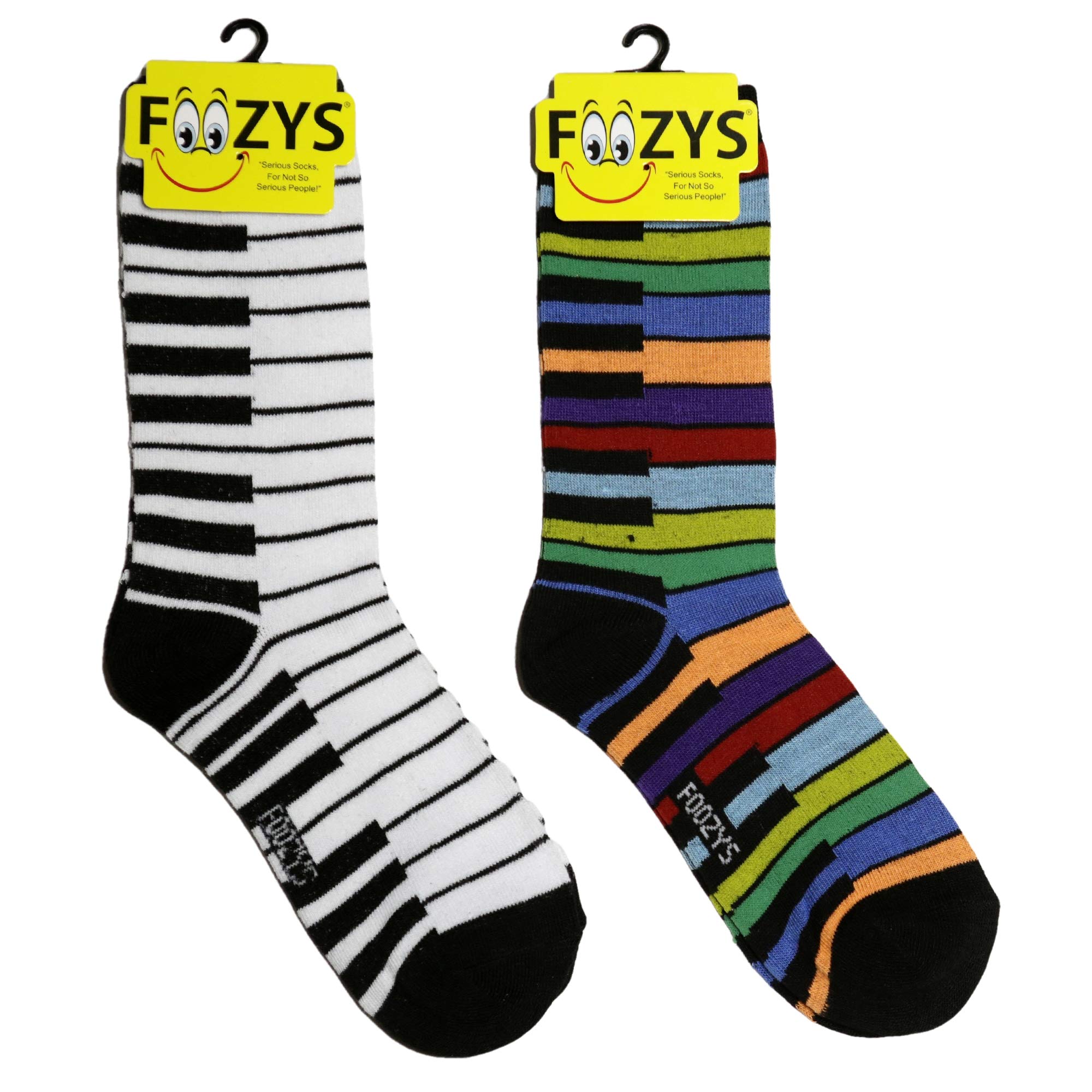 Foozys Women’s Crew Socks | Fun Novelty Socks | 2 Pair