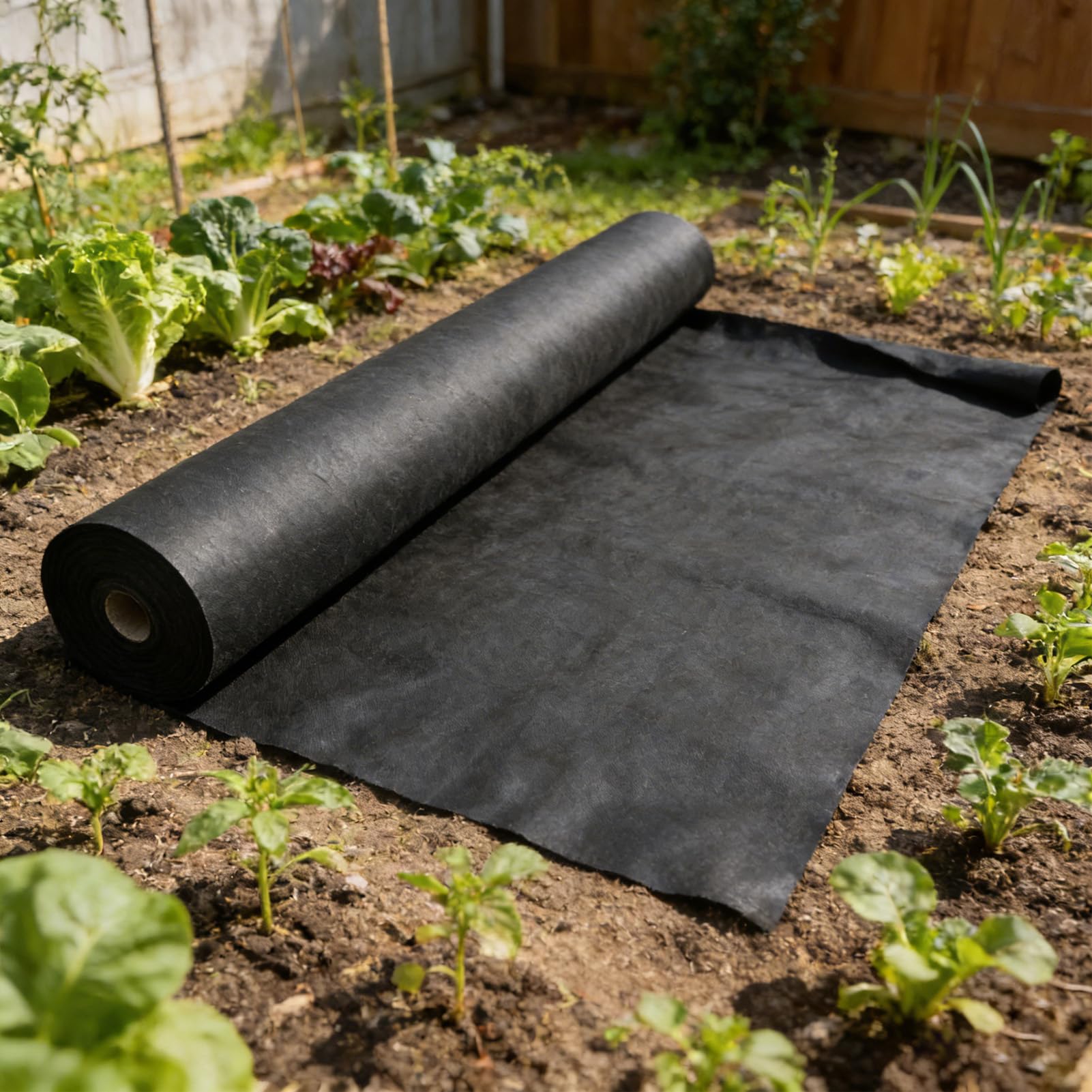 Rivestimento Geotessile da giardino Tappeto Protettivo Nero in Tela Non Tessuto | Inverno e Serra Piattabanda da Giardino Cortile Agriturismo Terrazza Balcone