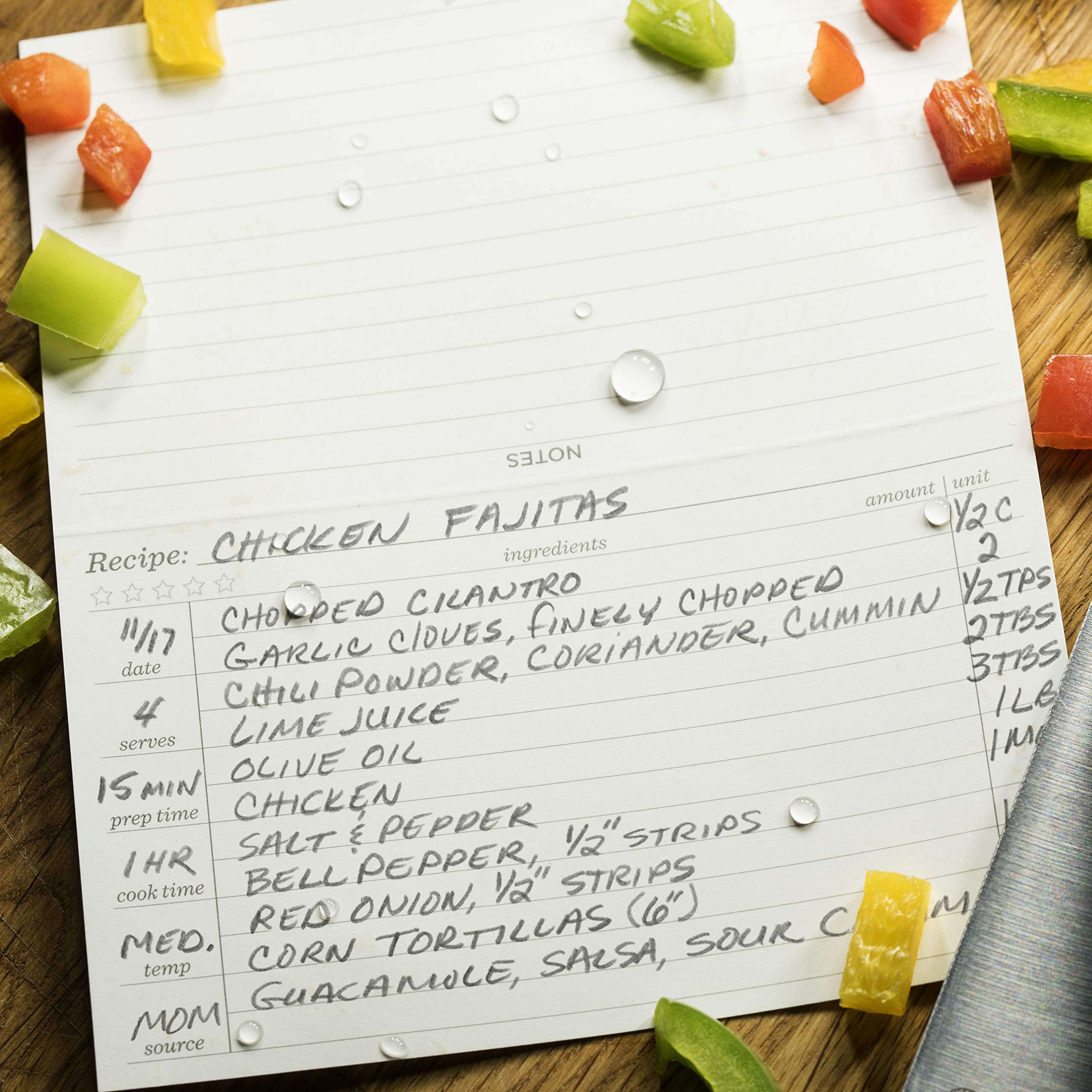 Rite In The Rain Weatherproof Recipe Cards, 6" x 5", 2-Sided, 100# Card-stock Paper, 50 Pack (No. RC35), White - Image 5