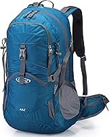 Vista 10 de G4Free Mochilas de senderismo de 45L con cubierta de lluvia, mochila de trekking impermeable, mochila de viaje, campamento al aire libre