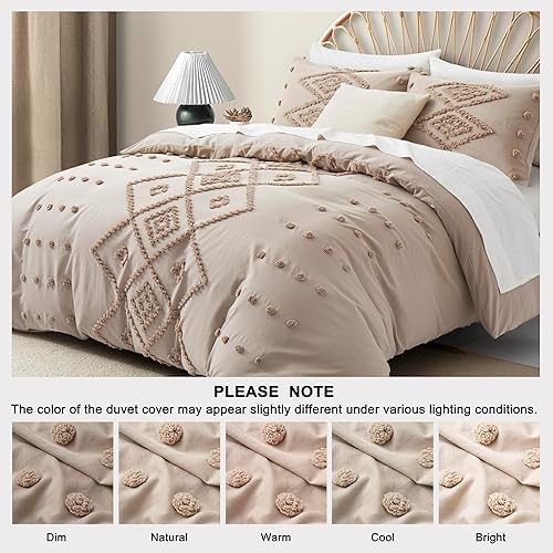 Miniatura 3 de Oli Anderson Juego de funda de edredón copetuda, tamaño Queen, suave y ligero para todas las estaciones, juego de ropa de cama de 3 piezas con