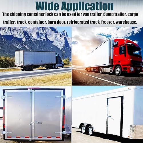 Miniatura 6 de Mecanismo de bloqueo de cerrojo de acción de leva para remolque, pestillo de puerta de remolque cerrado, pestillo de puerta de remolque de carga,