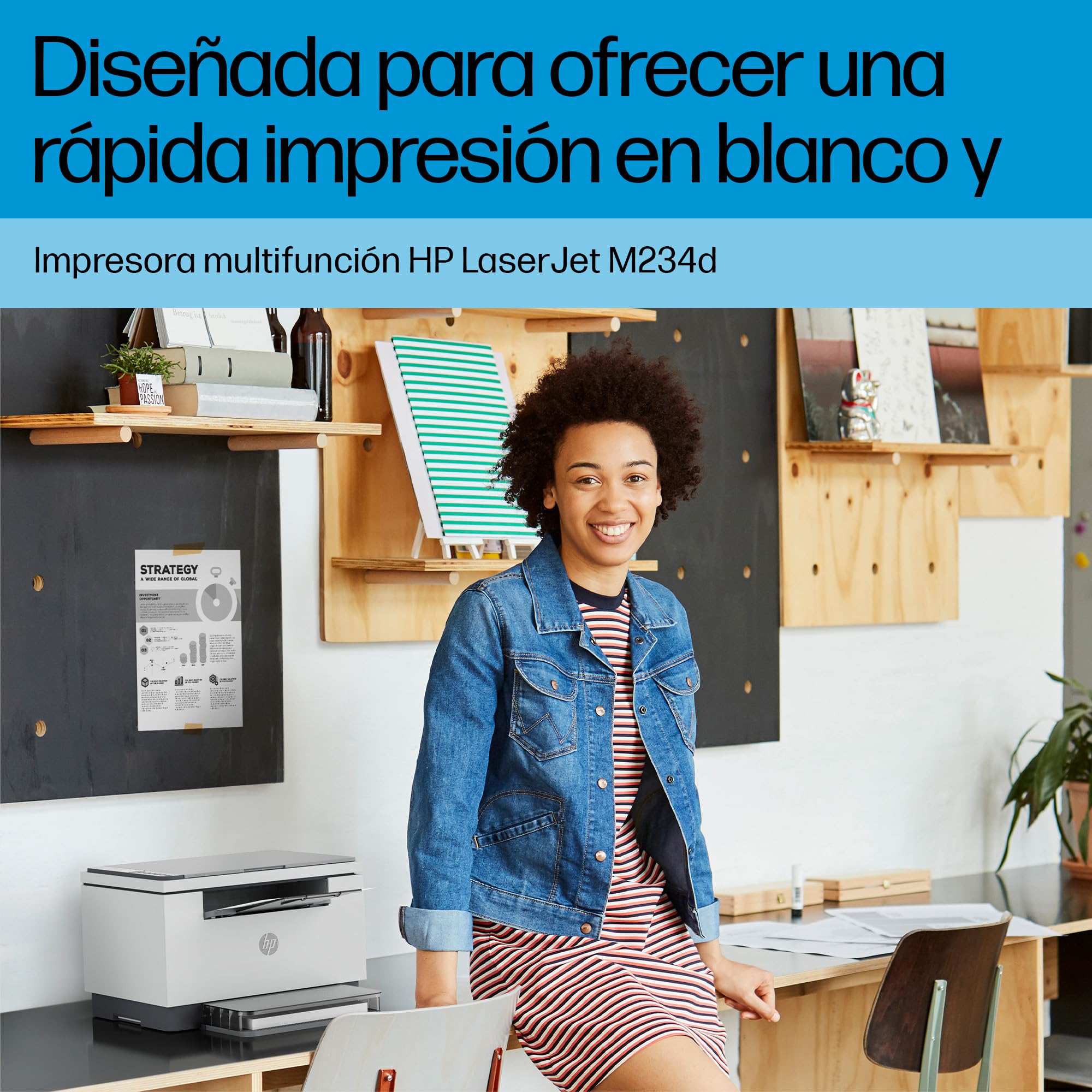 HP LaserJet M234d 8J9K4F, Impresora Láser A4 Multifunción Monocromo a Doble Cara Automática, Escaner, Copiadora (29 ppm, conexión Solo USB, Procesador 500MHz, Memoria 64MB, Smart App)
