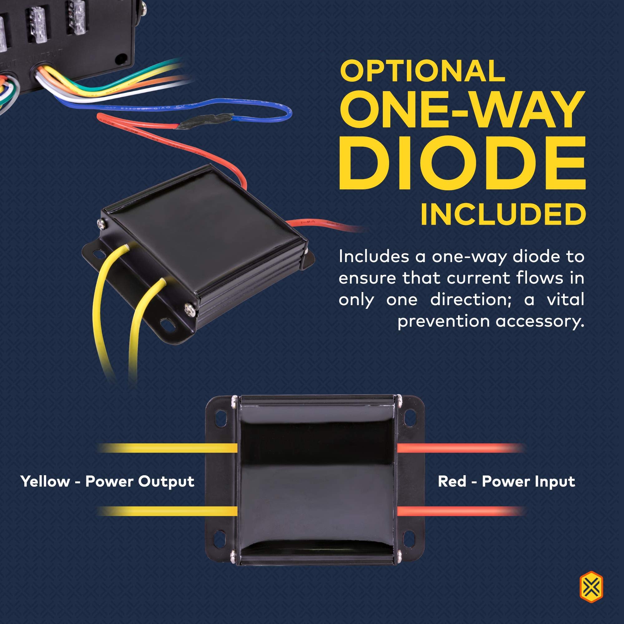 SWBX42 12V Rocker Switch Box [4 x 15A ON/OFF] [2 x 5A Momentary] [70
