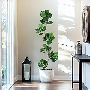 GarveeHome Artificial Fiddle Leaf Fig Tree 6FT