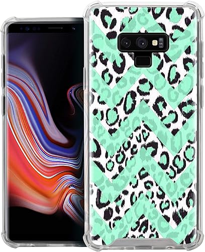 Miniatura 6 de Funda protectora compatible con Samsung Galaxy Note 9, claridad máxima, delgada, transparente, de poliuretano termoplástico (leopardo)