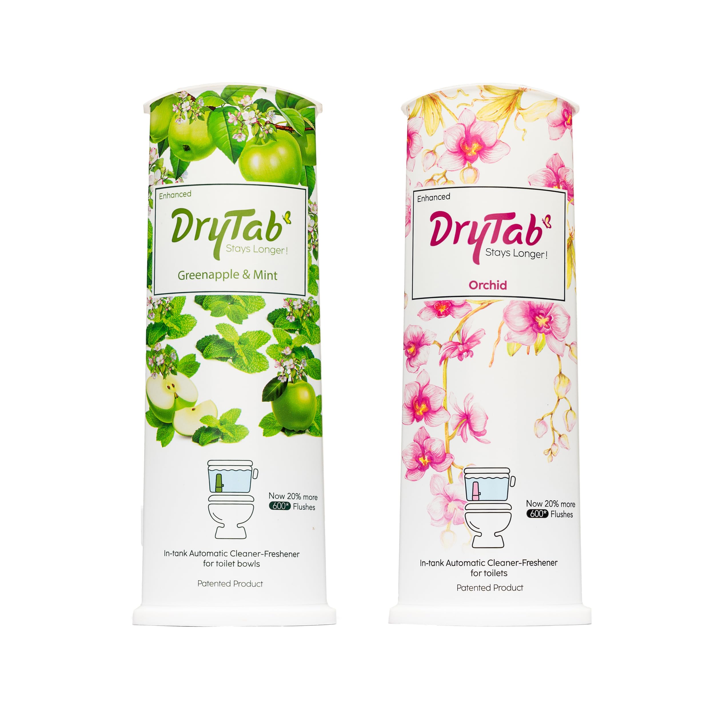 DryTab In-tank Automatic Cleaner-Freshener Combo for Toilet Bowls (180gm - Pack of 2) (Greenapple with Mint + Orchid) (B0D4LPHWW9) Amazon Price History, Amazon Price Tracker