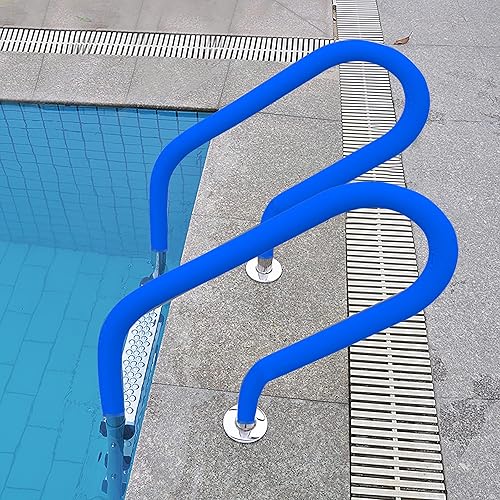 Miniatura 5 de Cubiertas para barandillas de piscina, 4 pies con cremallera, cubierta de neopreno para barandillas de piscina, para asas de escalera de piscina