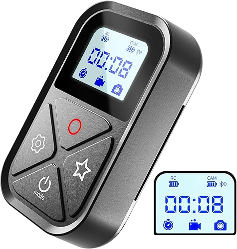 Control remoto inalámbrico inteligente para GoPro  Controlador de cámara impermeable para GoPro Hero 111098MAX, pantalla LED, cargador magnético,