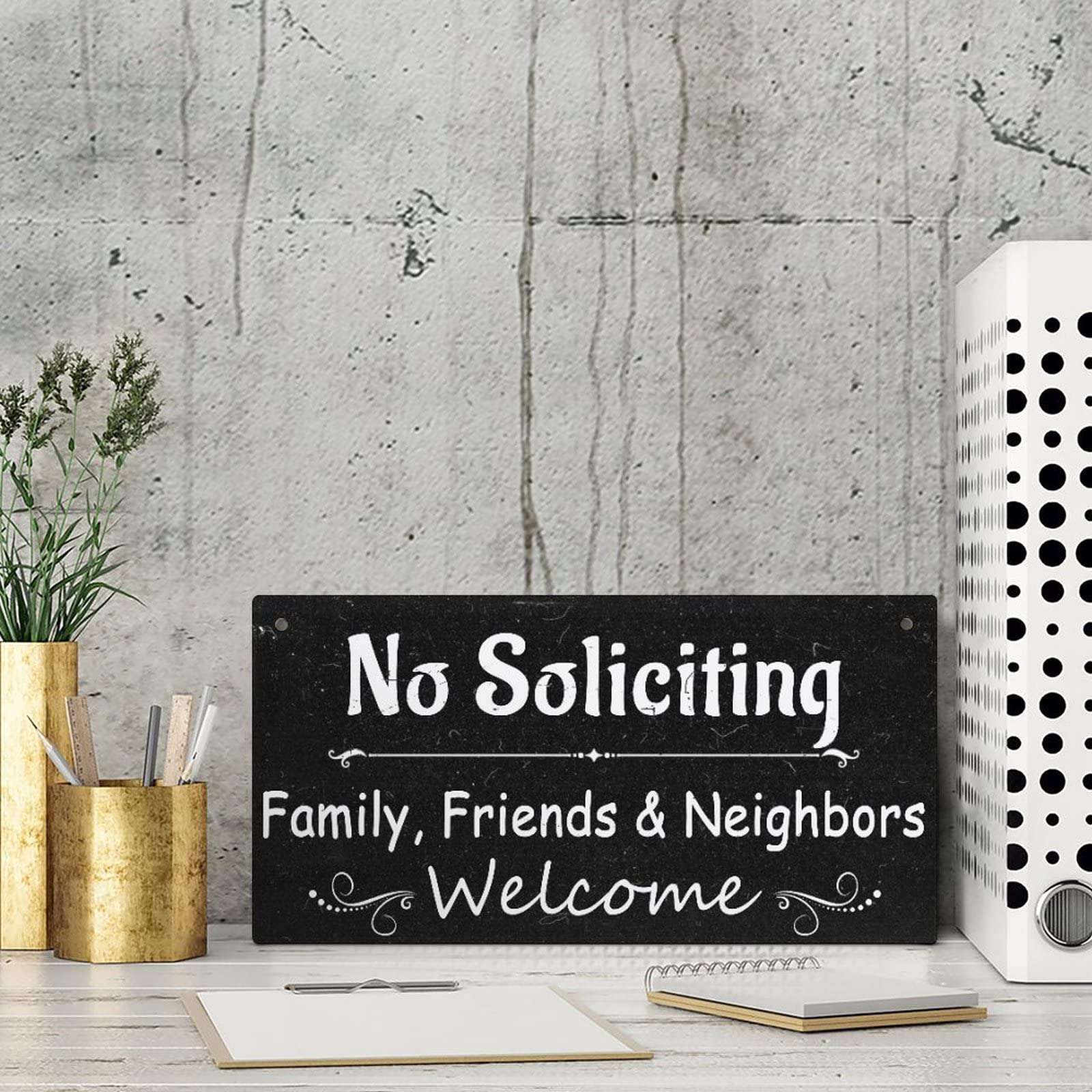 Holzschild „No Soliciting, Don’t Make It Weird“ – Rustikale Wanddekoration, 25,4x12,7 Cm, Mit Aufhängeseil