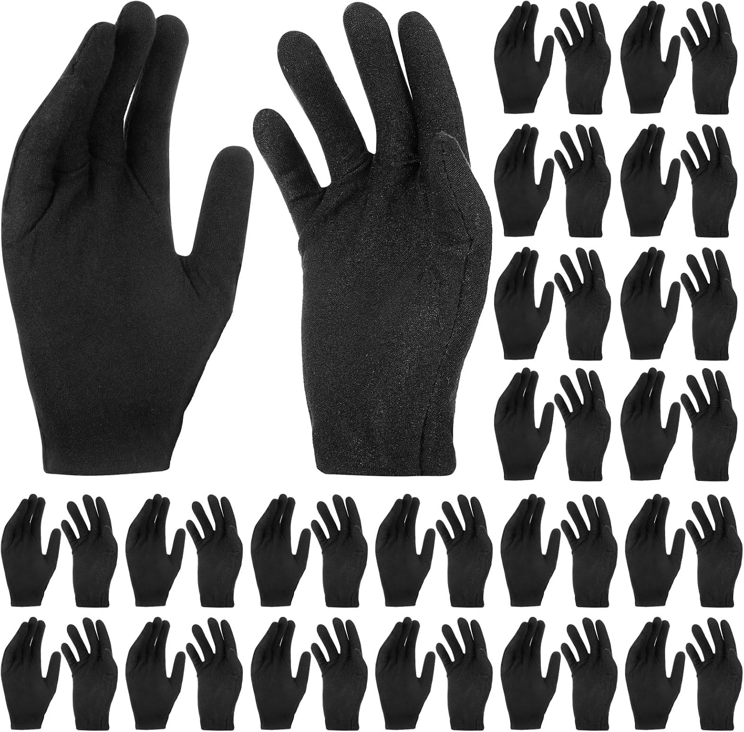 120 Pcs Cotton Gloves for Women Cotton Work Gloves for Handling | Stretchy Moisturizing Gloves for Sleeping,Thin Cotton Glove Liners for Dry Hands Overnight,Men Thin Jewelry Glove for Jewelry