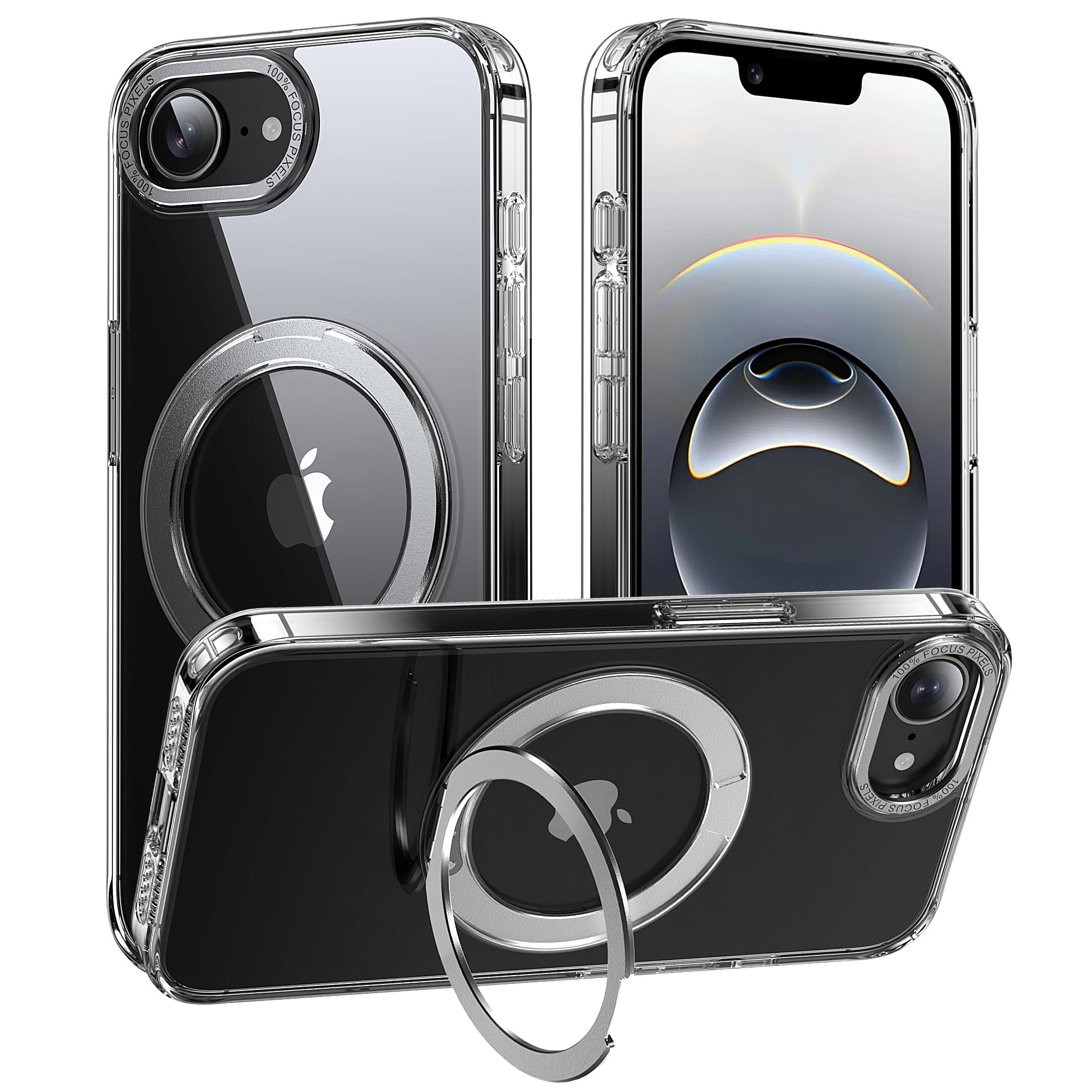 【多機能360度回転スタンド】Mcoifull iPhone 16e / iPh…