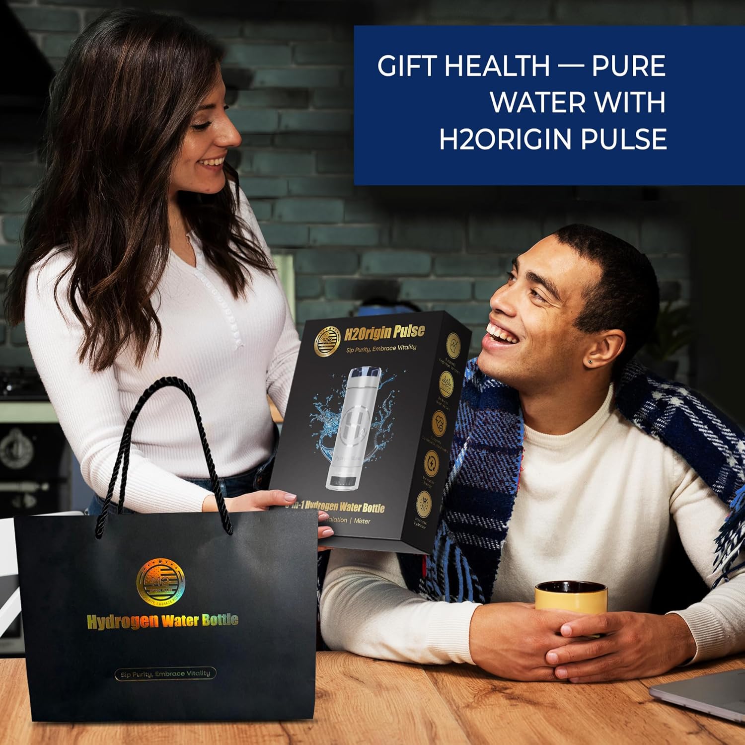 Hydrogen Water Bottle Generator, Up to 9000 PPB Hydrogen Bottle Water Ionizer with SPE/PEM Technology, 3-in-1 Portable Universal Adapter and Refreshing Mist Spray - Image 7