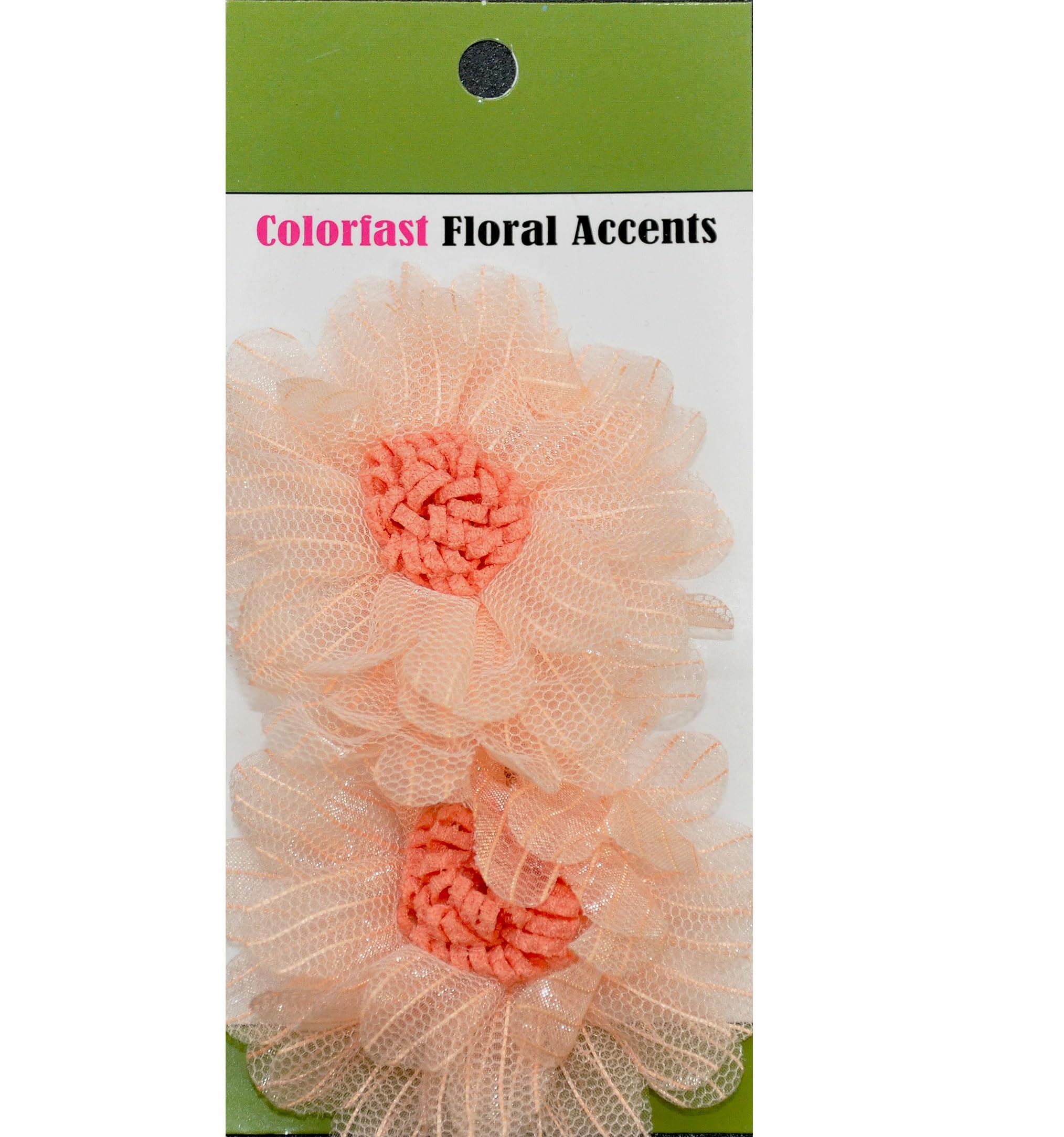 Belagio Enterprises BPP-A4-09 Applique Flowers, 3 inches, Salmon 6 Cards