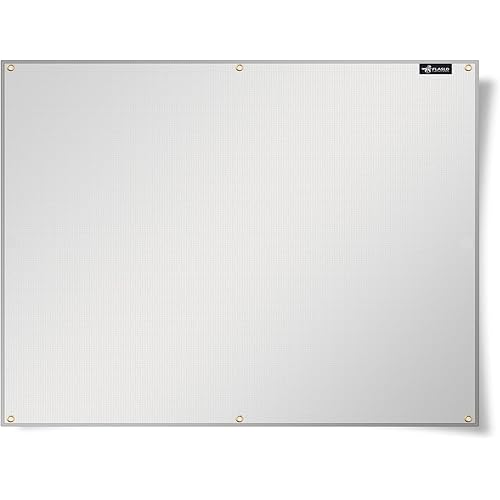 FLASLD Aluminum Heat Shield Mat for Deck Fence, Railing, Grill, Stove, Oven and Refrigerator, Fireproof Cover and Screen Protect Deck Railing from Grill (20×30 inch)