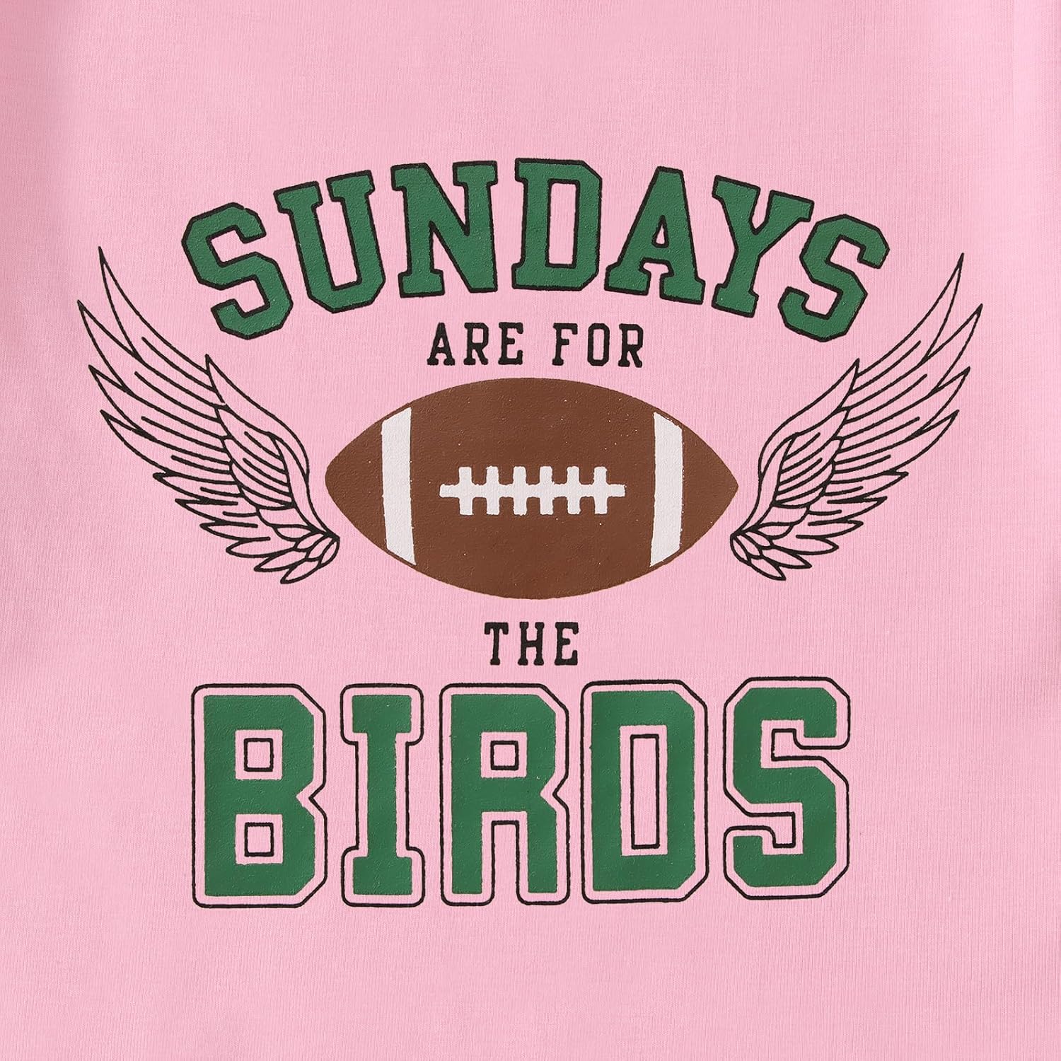 MODNTOGA Toddler Girl Boy Game Day Football Graphic Shirt Sundays for The Birds T-Shirt Kids Rugby Sports Fans Tee Tops - Image 6