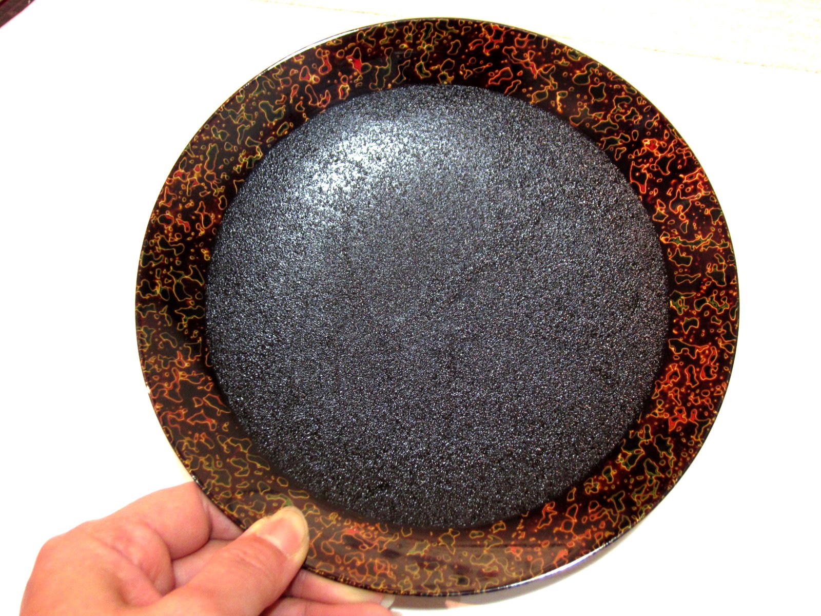 Amazon.co.jp: 伝統工芸士が作る本物の漆の器 お皿 6寸（直径