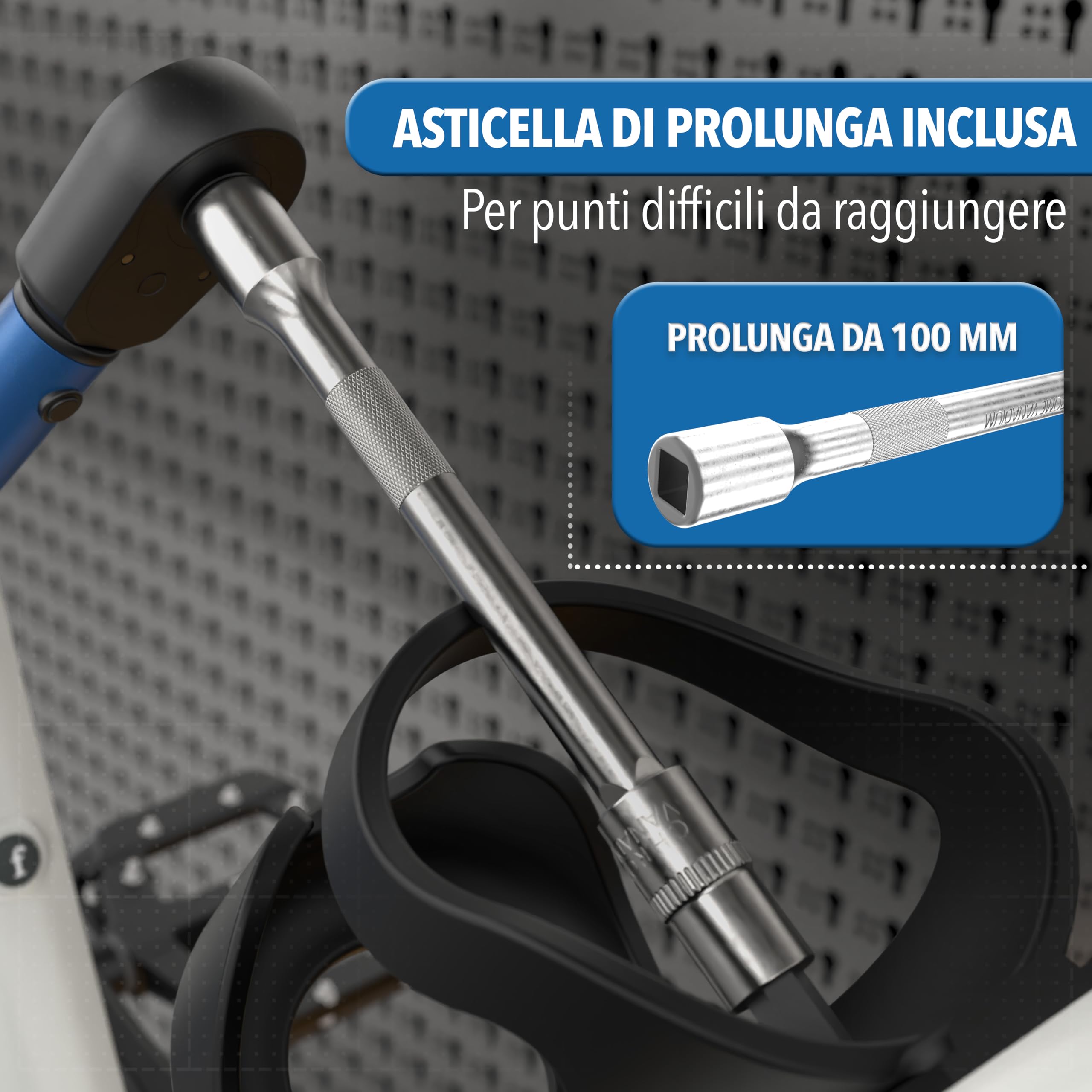 STONE REEF Set di chiavi dinamometriche [21 pezzi inclusi] bloccaggio 1/4" 1-25 nm set di chiavi dinamometriche per bicicletta 1-25 nm set cricchetto dinamometrico