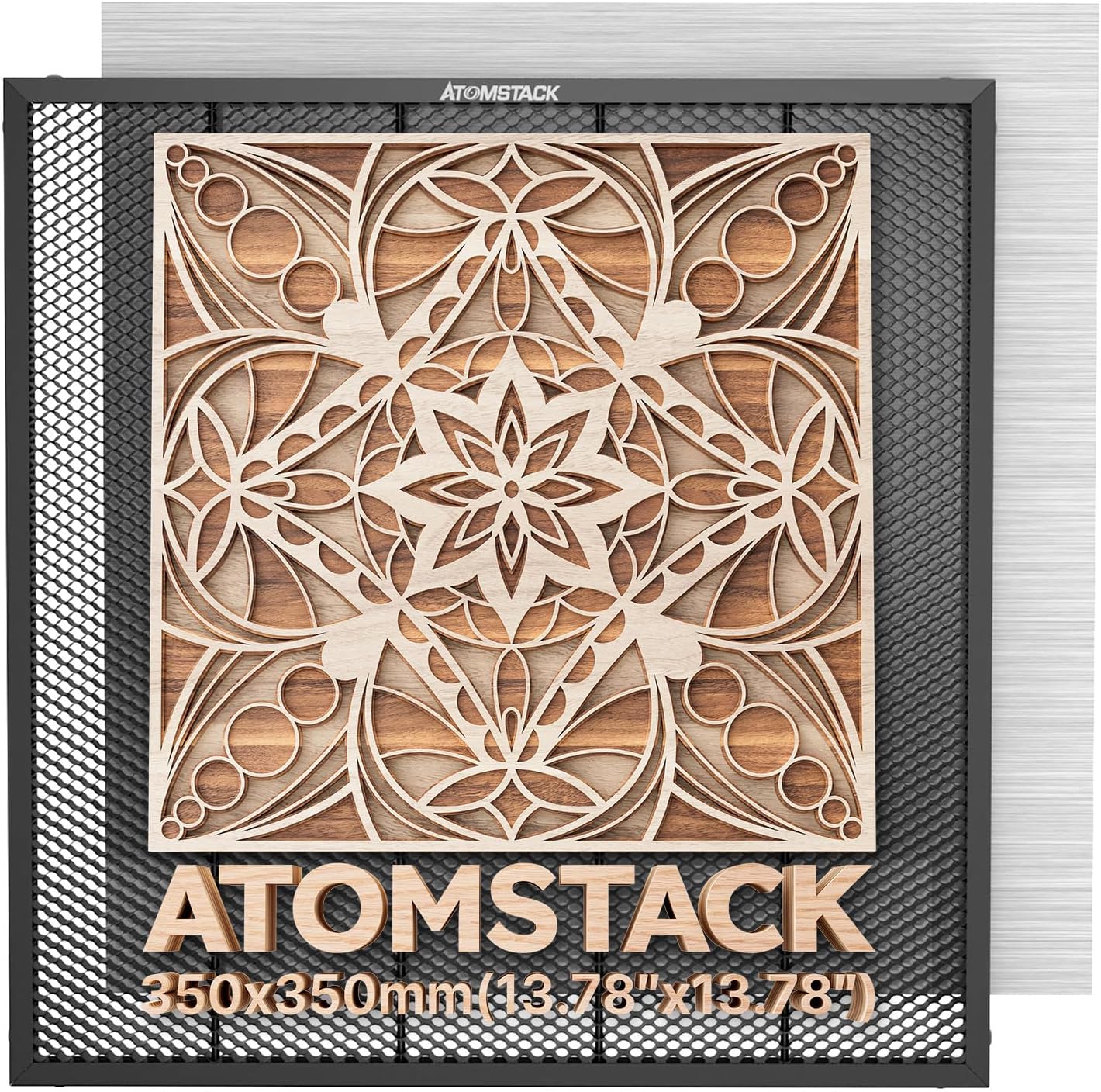 ATOMSTACK F2N Honeycomb Laser Work Table 350 * 350 mm Laser Engraving Machine Compatible with Most Engraving Machines Cutting Bed for Rapid Heat Dissipation