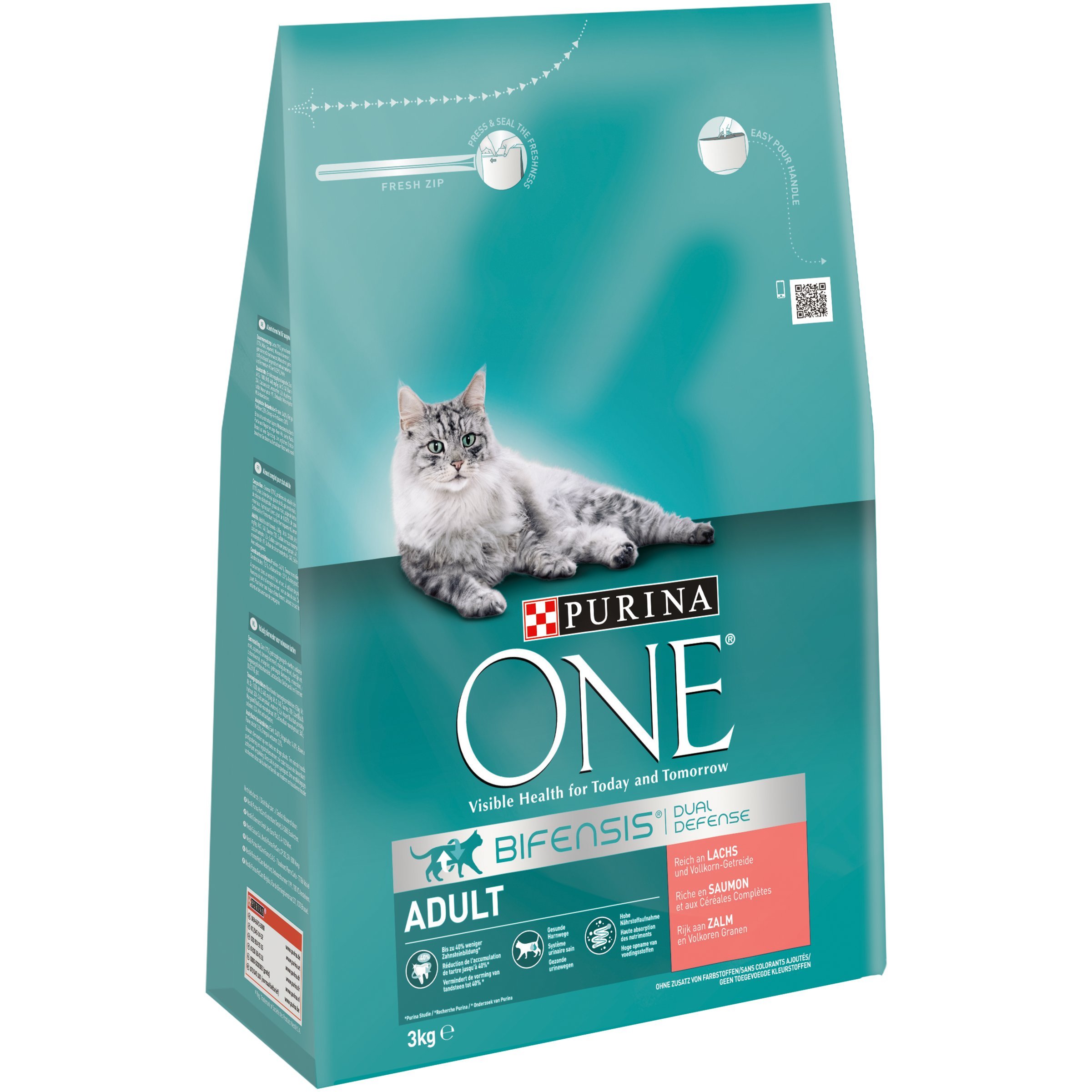One Adult Salmon Cat Food 3kg
