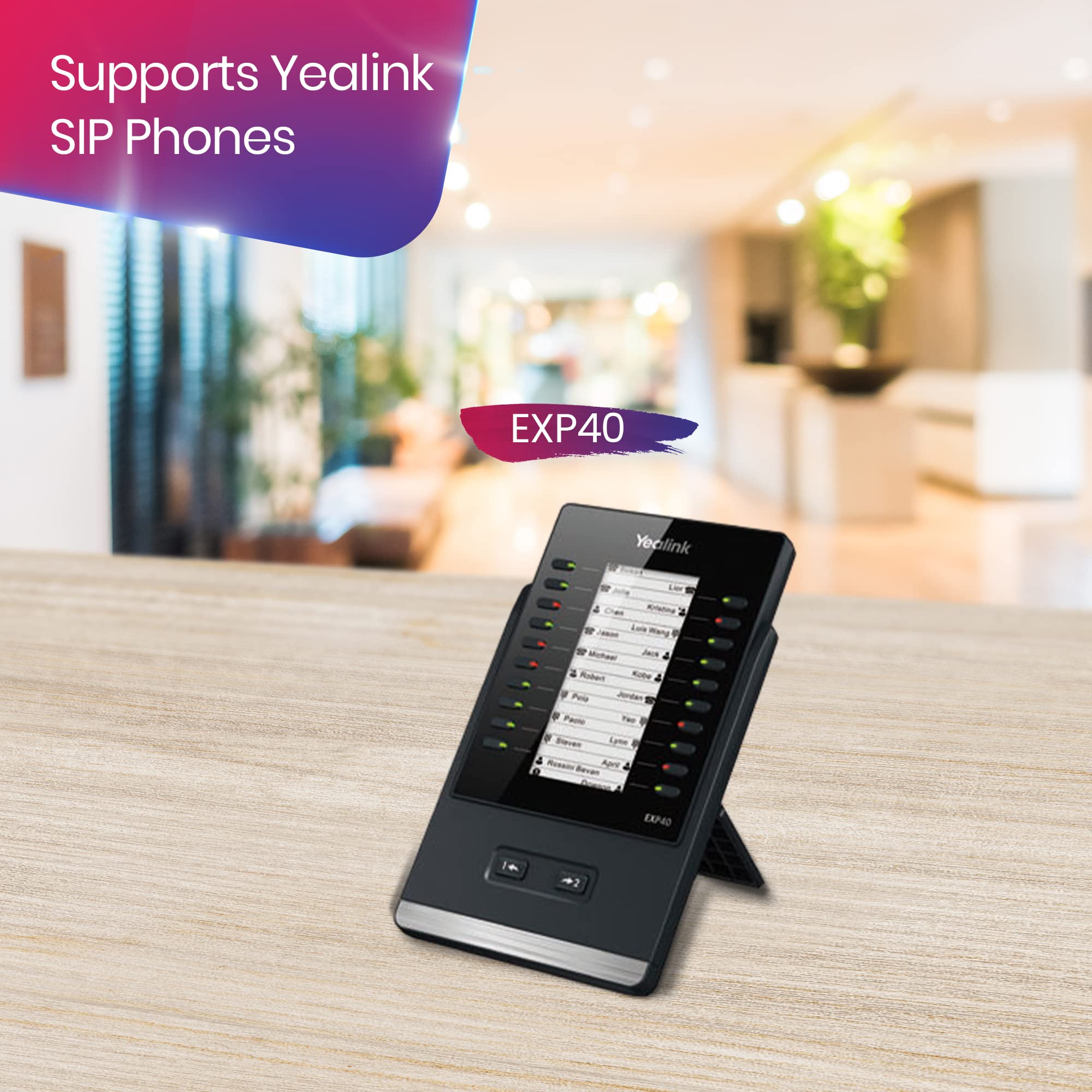 Yealink - Soporte de Pared para teléfonos SIP, IP, Escritorio con paño de Microfibra #Yea-WM-B
