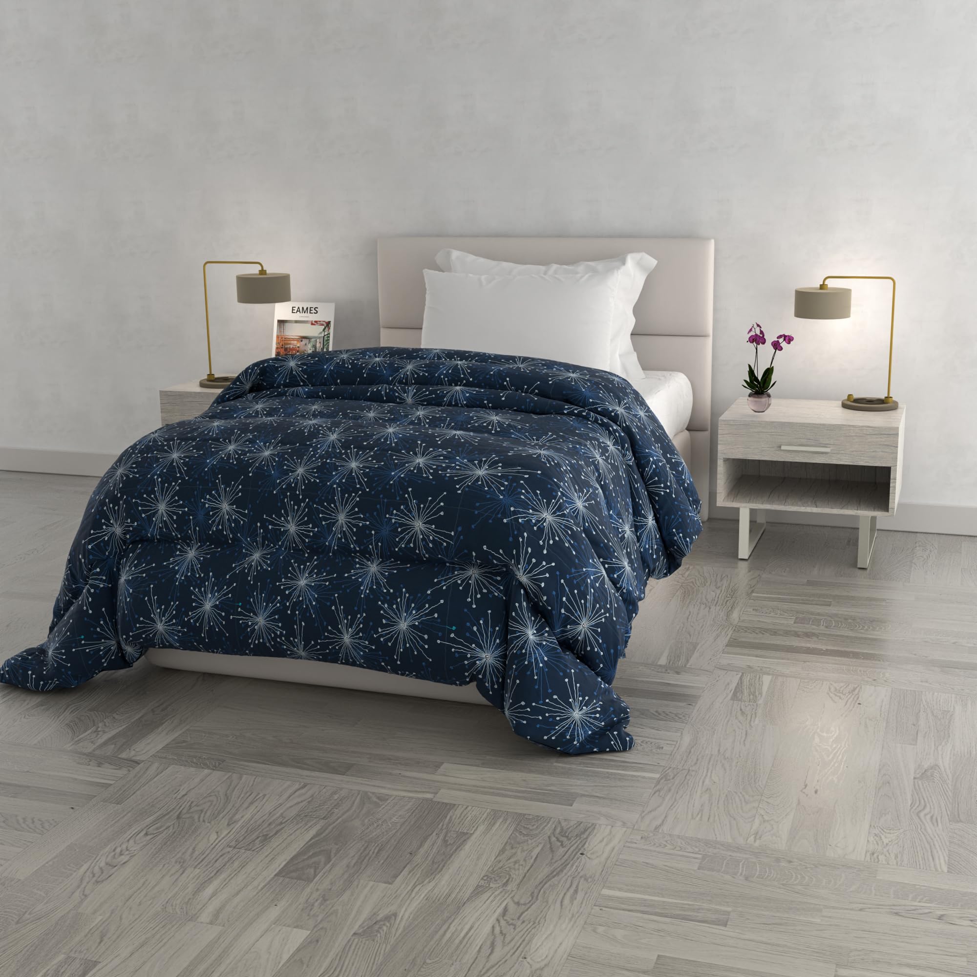 Italian Bed Linen Printed FASHION winter quilt, polyester, Fireworks, 170x260cm