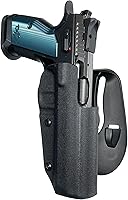 Vista 1 de Black Scorpion Gear OWB Kydex Paddle Holster se adapta a CZ Tactical Sport 2