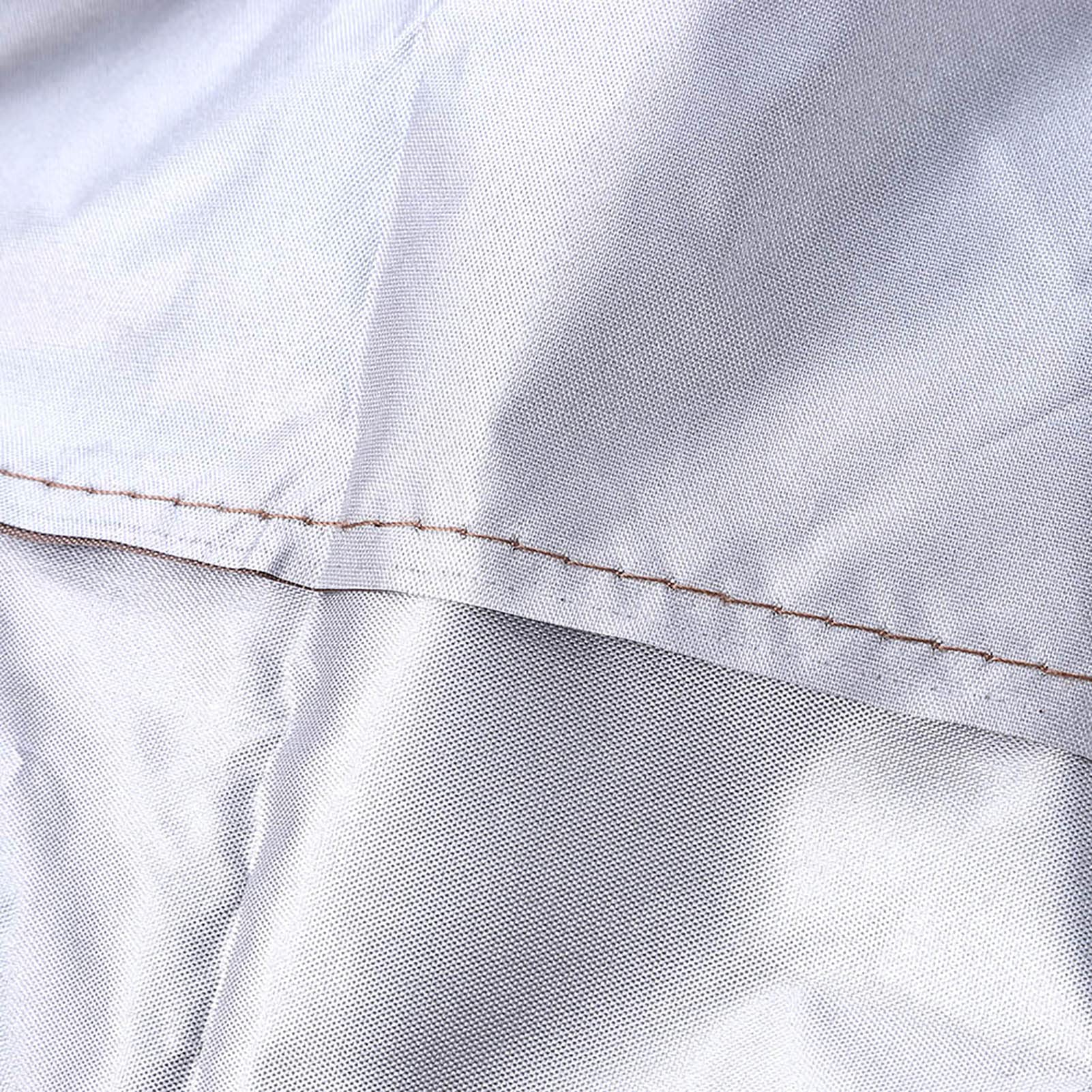 Rengue Copertura per Poltrona Lounge da Esterno 190, in taffetà di Poliestere Rivestito in Argento, Copertura per Mobili da Giardino, 208 X 76 X 41 Cm, Protezione Dalle Intemperie con Coulisse per
