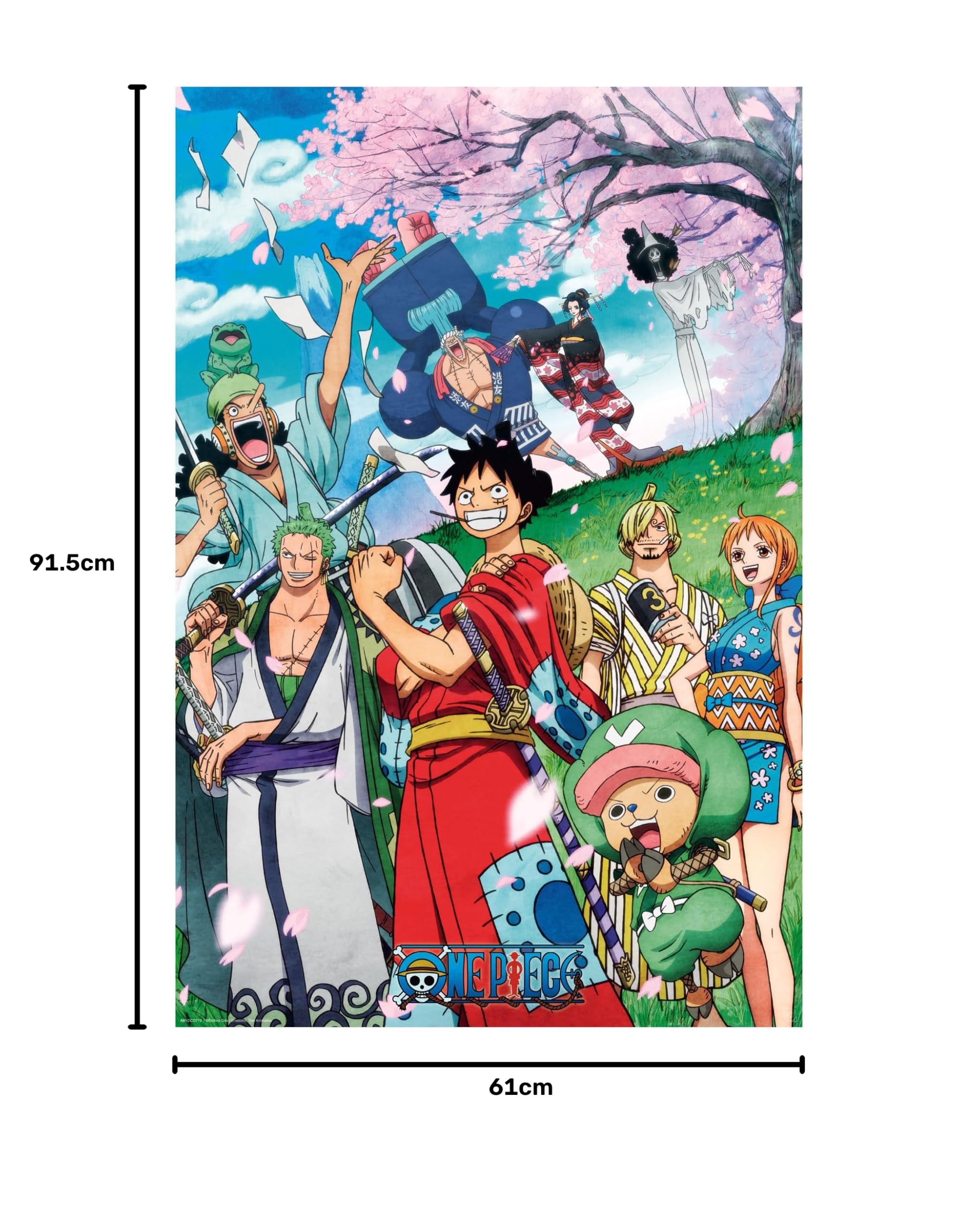 ABYstyle - ONE PIECE - Wano walcowany plakat nakręcony (91,5x61cm)