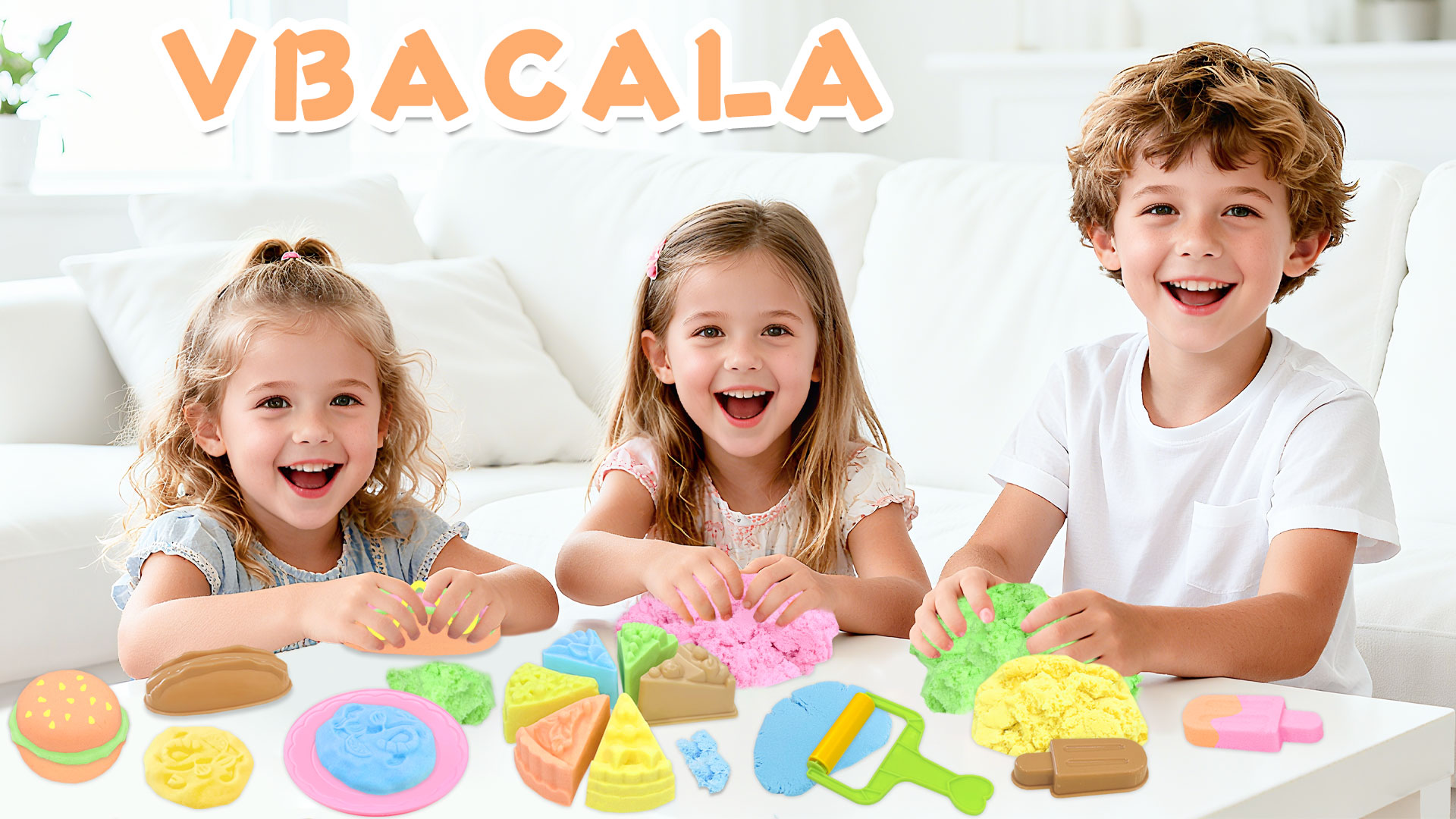Amazon.co.jp: VBACALA 砂遊び シルキーサンド 35PCS お砂場セット