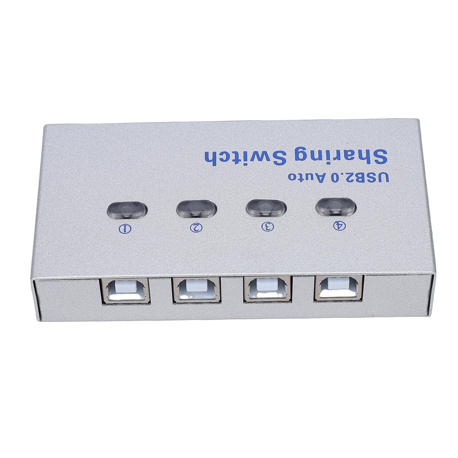 Annadue USB 2.0-Drucker-Sharing-Switch, 4 Computer Teilen Sich 1 Drucker-Switcher, Automatische Plug-and-Play-Umschaltung, Hochgeschwindigkeits-Datenübertragung für das
