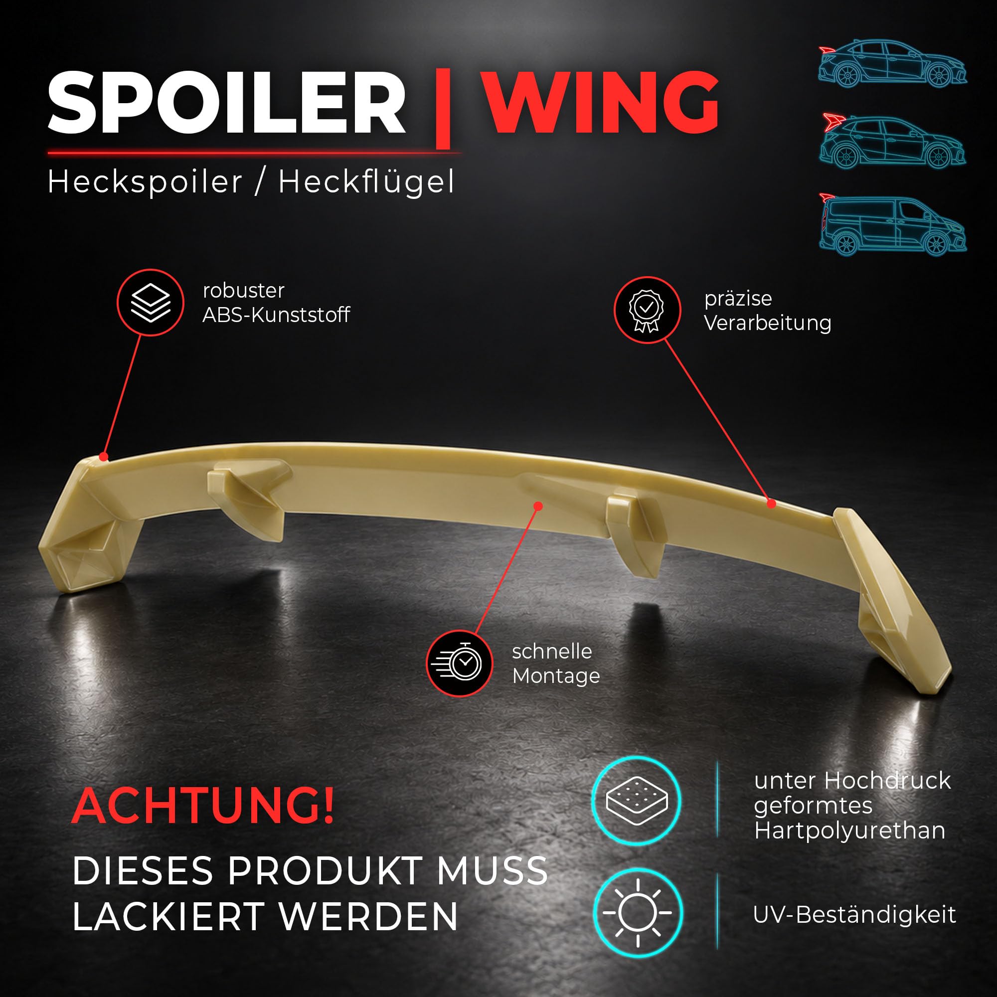 CHROMEMASTER Dachspoiler für VW Tiguan 2024+