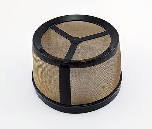 Miniatura 3 de NRP #2 - Filtro de café permanente para cesta dorada universal para cafetera pequeña, Cuisinart, Krups, Hamilton, Mr Coffee y más modelos de 5 tazas