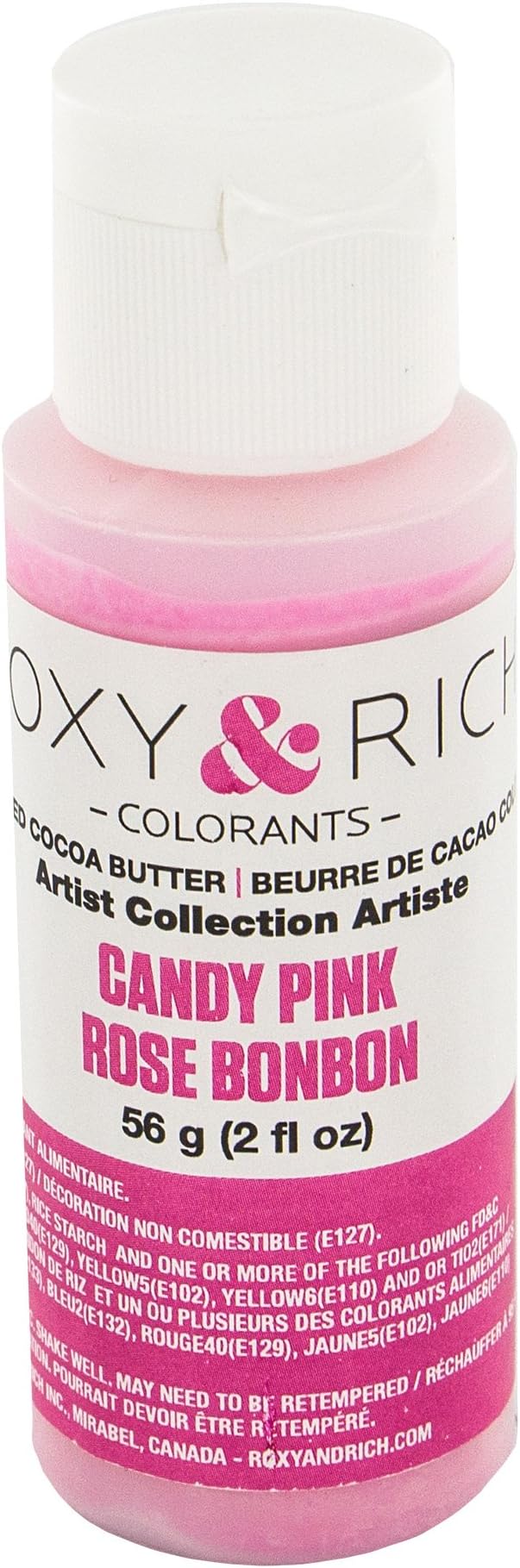 Roxy & Rich Artist Collection Cocoa Butter, 56 Grams Candy Pink
