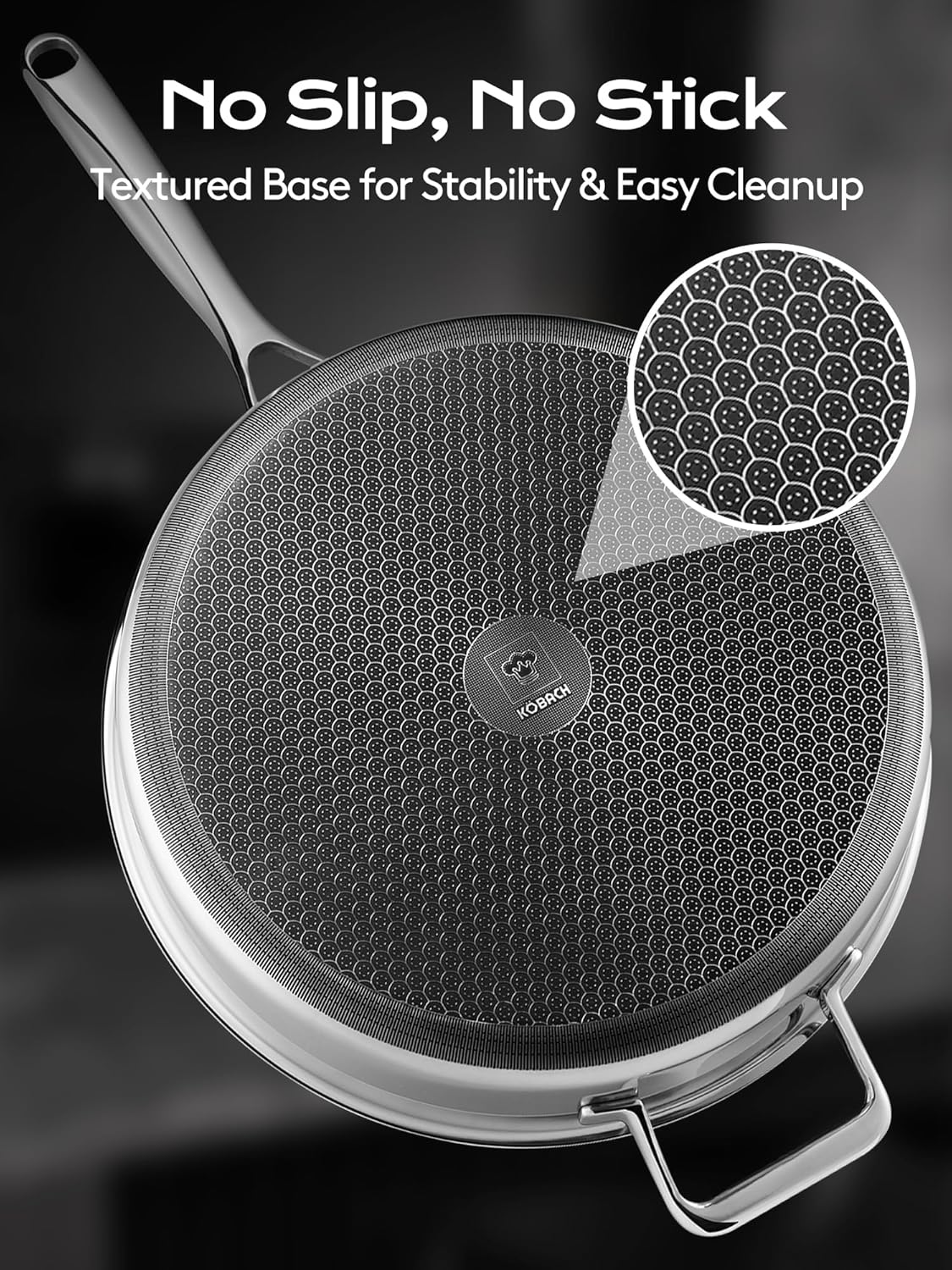 5.5 Quart Stainless Steel Deep Frying & Sauté Pan with Lid, Stay-Cool Handle, Induction Compatible, Oven & Dishwasher Safe, for All Cooktops