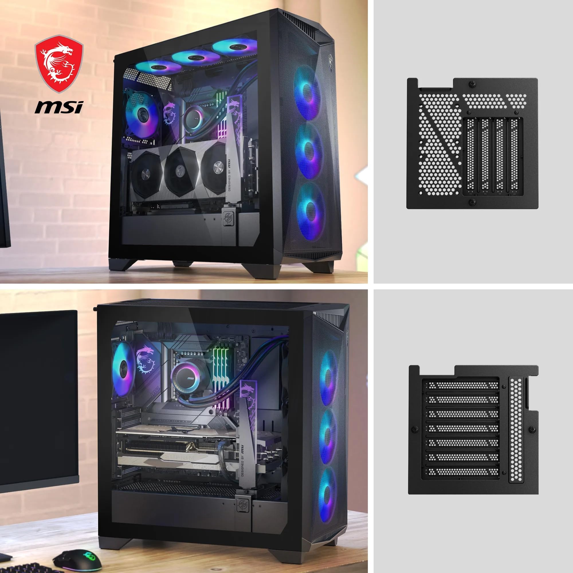 D*E様 MSI GUNGNIR 300R ブラック Amazon.com: MSI MPG GUNGNIR 300R Airflow Mid-Tower PC Case - E-ATX
