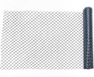 Mutual 14988 HDPE Diamond Link Safety Fence, 50' Length x 4' Width, Green