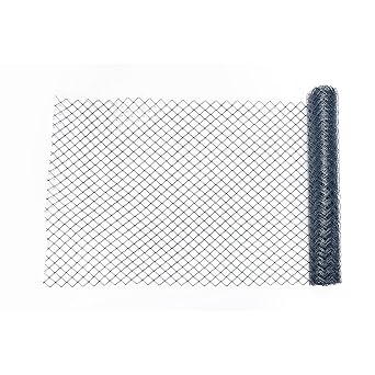 Mutual Industries 14988 HDPE Diamond Link Safety Fence, 50 Length x 4 Width, Green, one size 14988-38-48