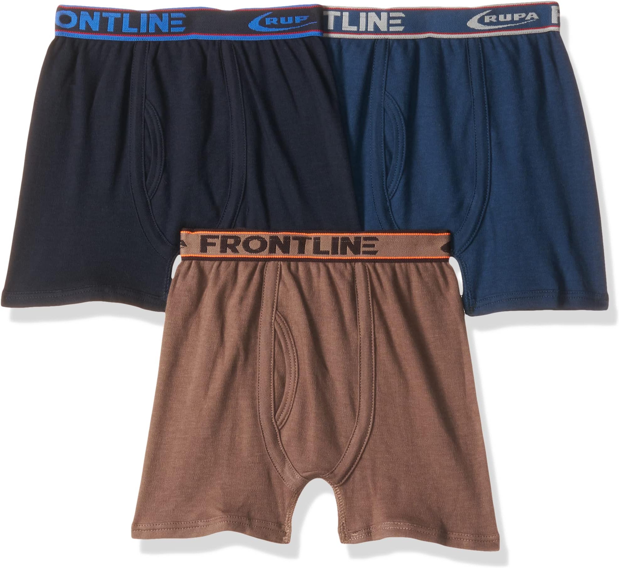 RUPA FRONTLINETrunk for Boys, 100% Cotton Material, Regular Fit, Pack of 3