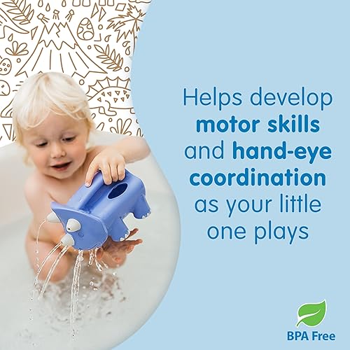 Miniatura 4 de Dr. Brown's CleanUp Pour & Roar - Regadera esencial de baño para bebés, juguete para niños de más de 6 meses, sin BPA, certificado de plástico neutro