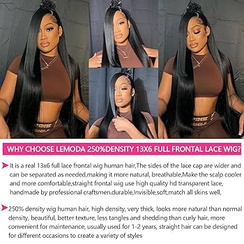 Lissa TiaDwana- Malaysian Human Hair Yaki Straight Lace Front Wig