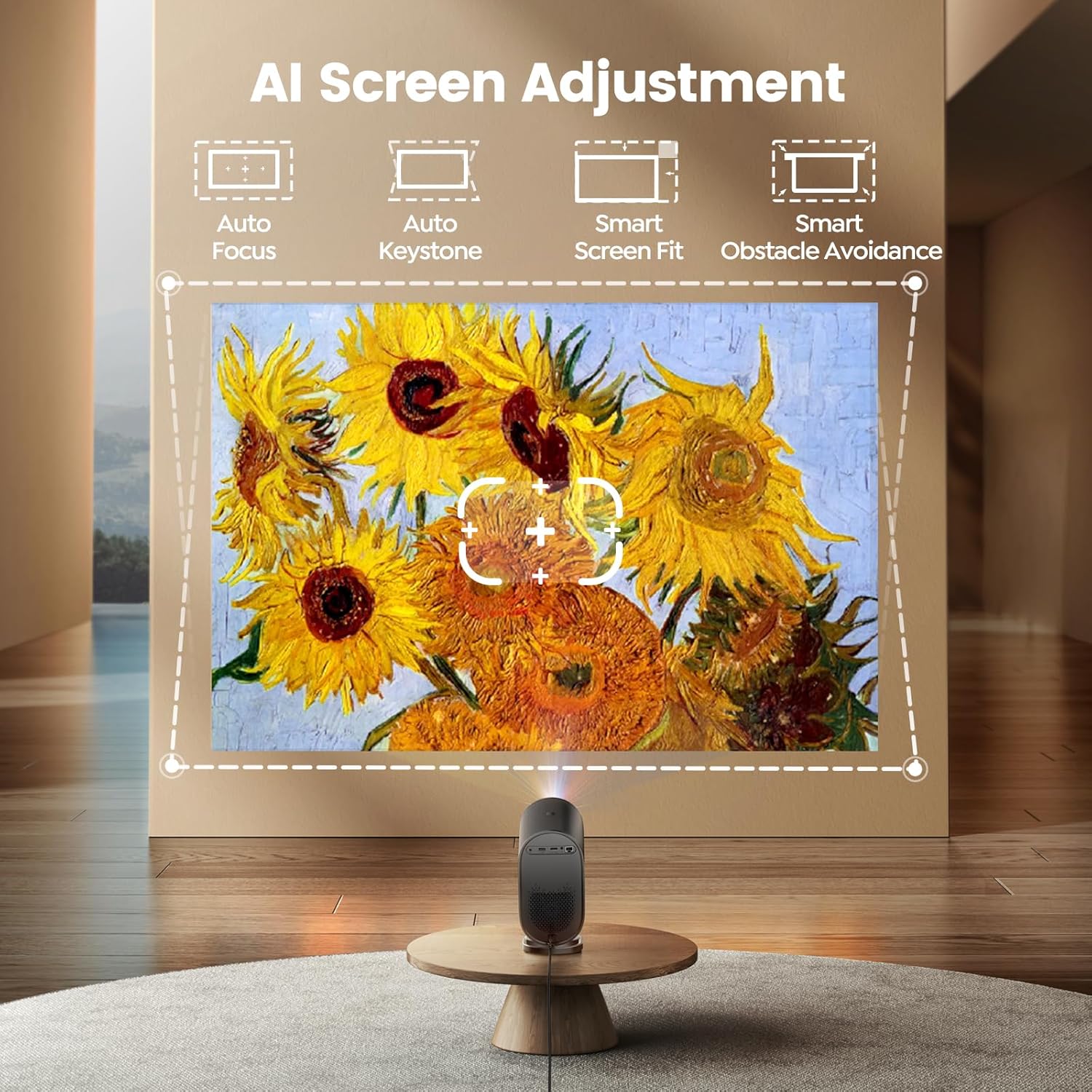 iWIMIUS K11 Projector with AI Screen Adjustment features