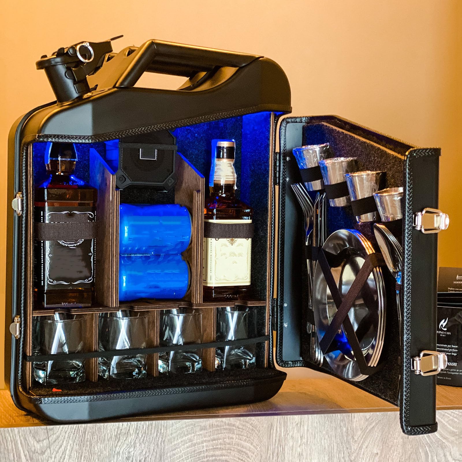 Whiskey, Kanister, Weihnachts-Kanister, Mini-Getränkeschrank, personalisierte kleine Bar, tragbare Bars, individuelles originelles Geschenk für einen Mann