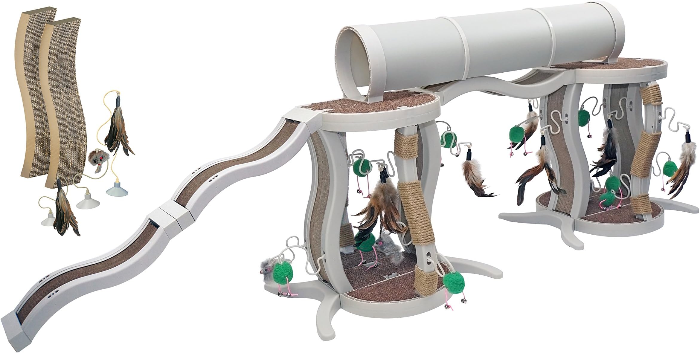 Kitty Connection Deluxe Twin Tower and Ramp Set