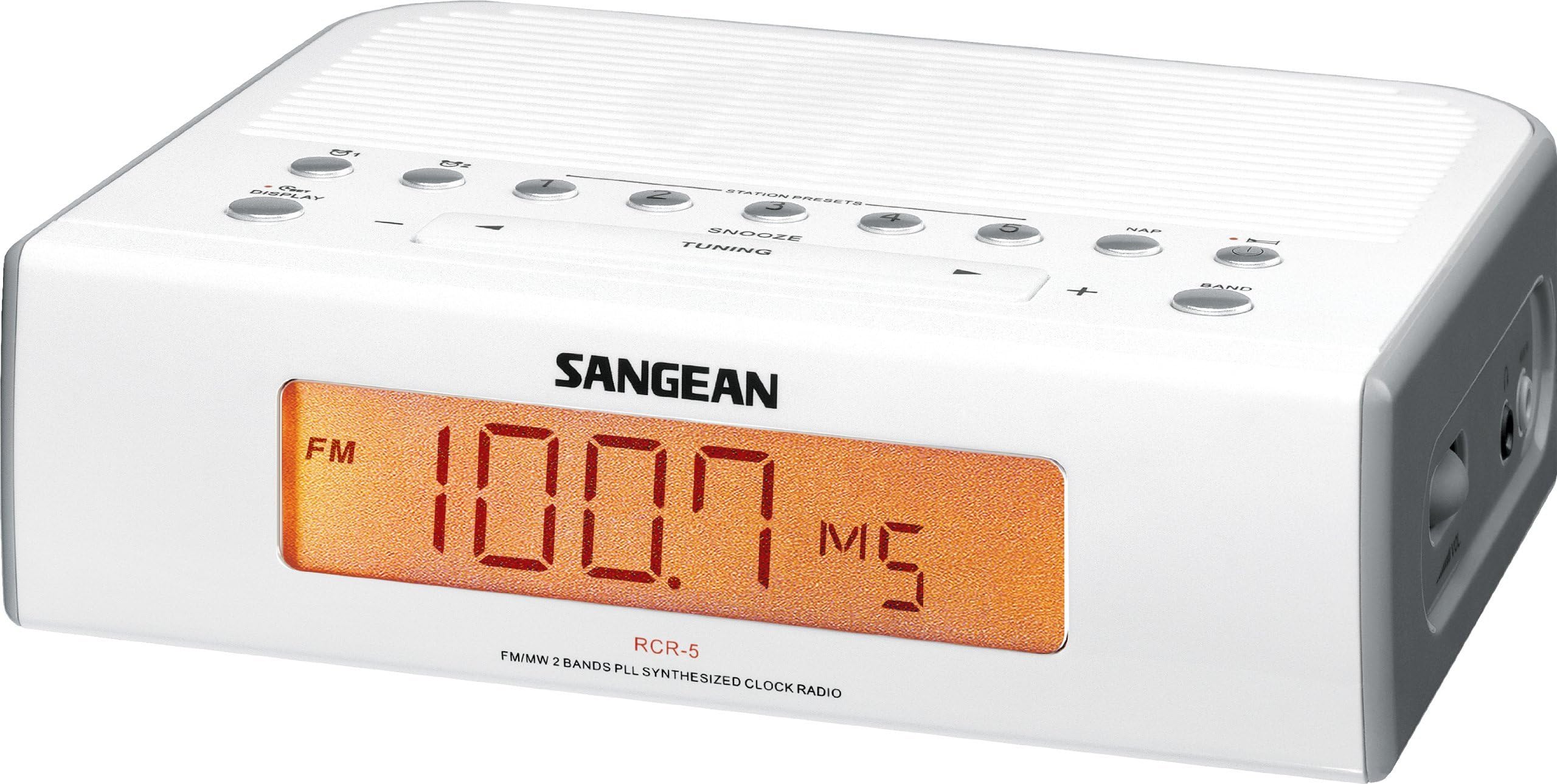 Amazon.com: Sangean RCR-3 AM/FM Atomic Digital/Analog Clock Radio ...