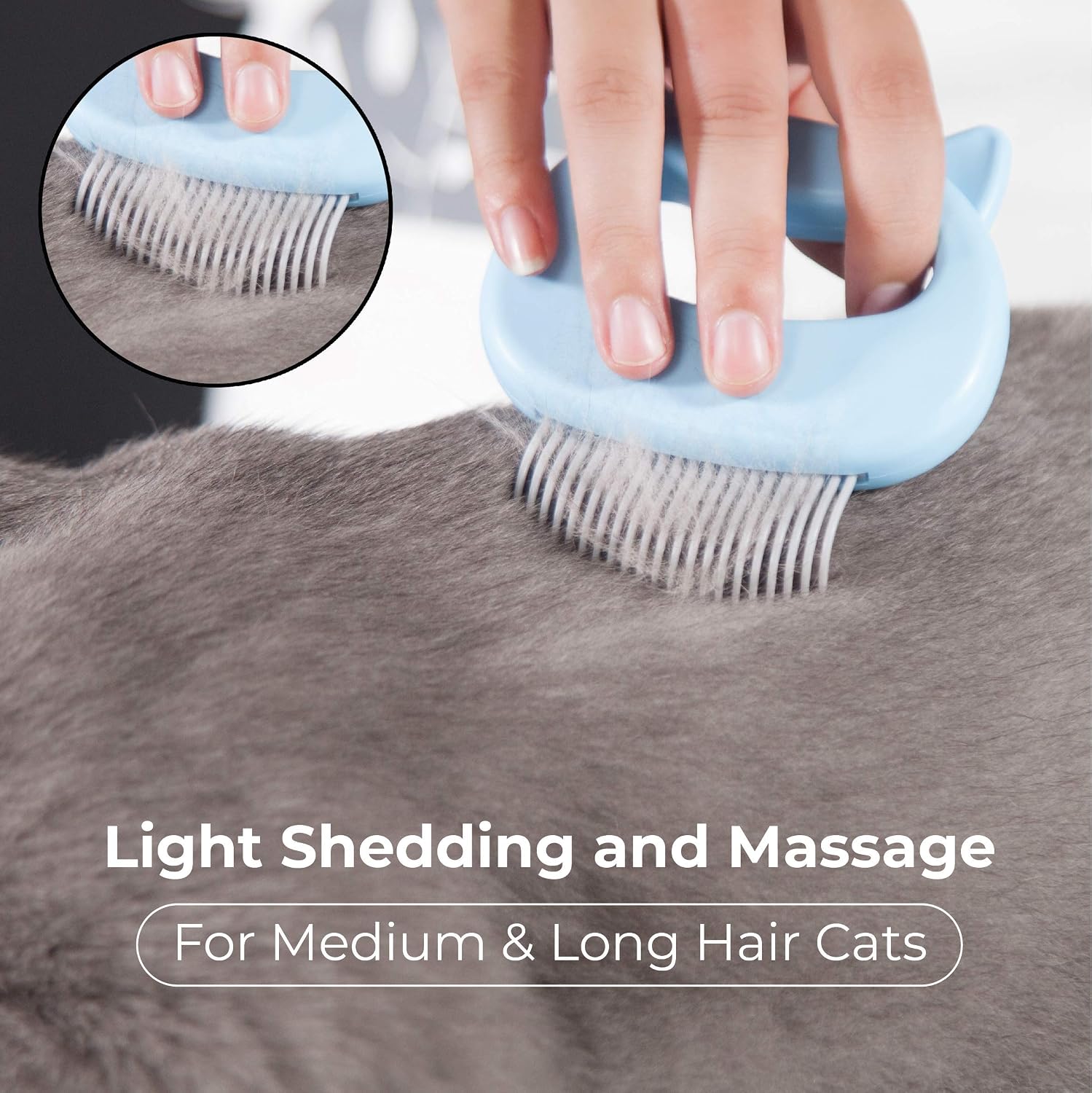 Cat Comb for Massage Pink