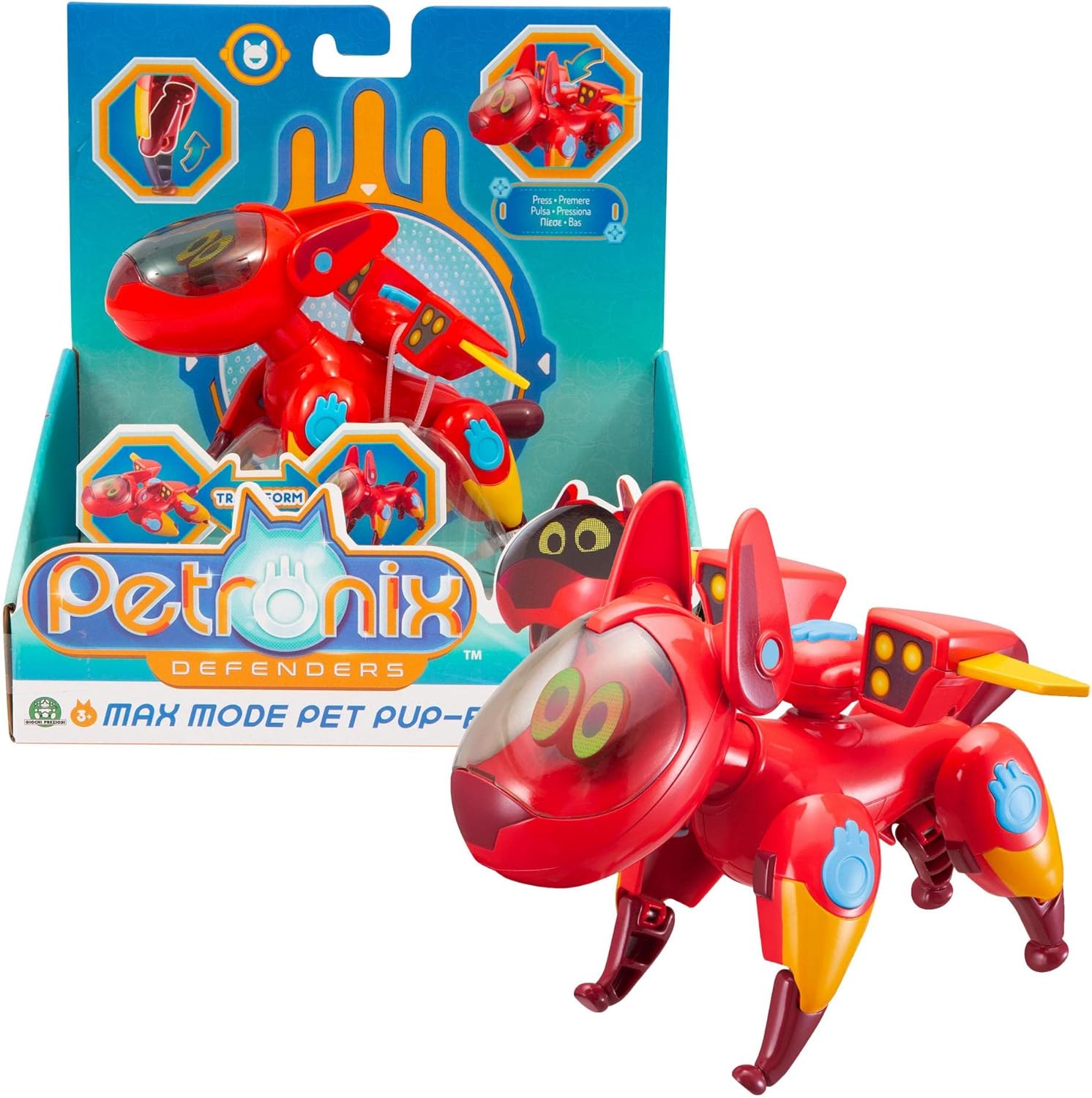 Petronix - Mini Transform Pet Pup-E: Juguete Transformable de Perrito a Vehículo, +3 años, Famosa. 3 Petronix - Mini Transform Pet Pup-E, juguete transformable de la serie de dibujos animados, pasa de mascota perrito a vehículo, combinable con otros sets y figuras, niños +3 años, Famosa. - ¿Vale la pena?