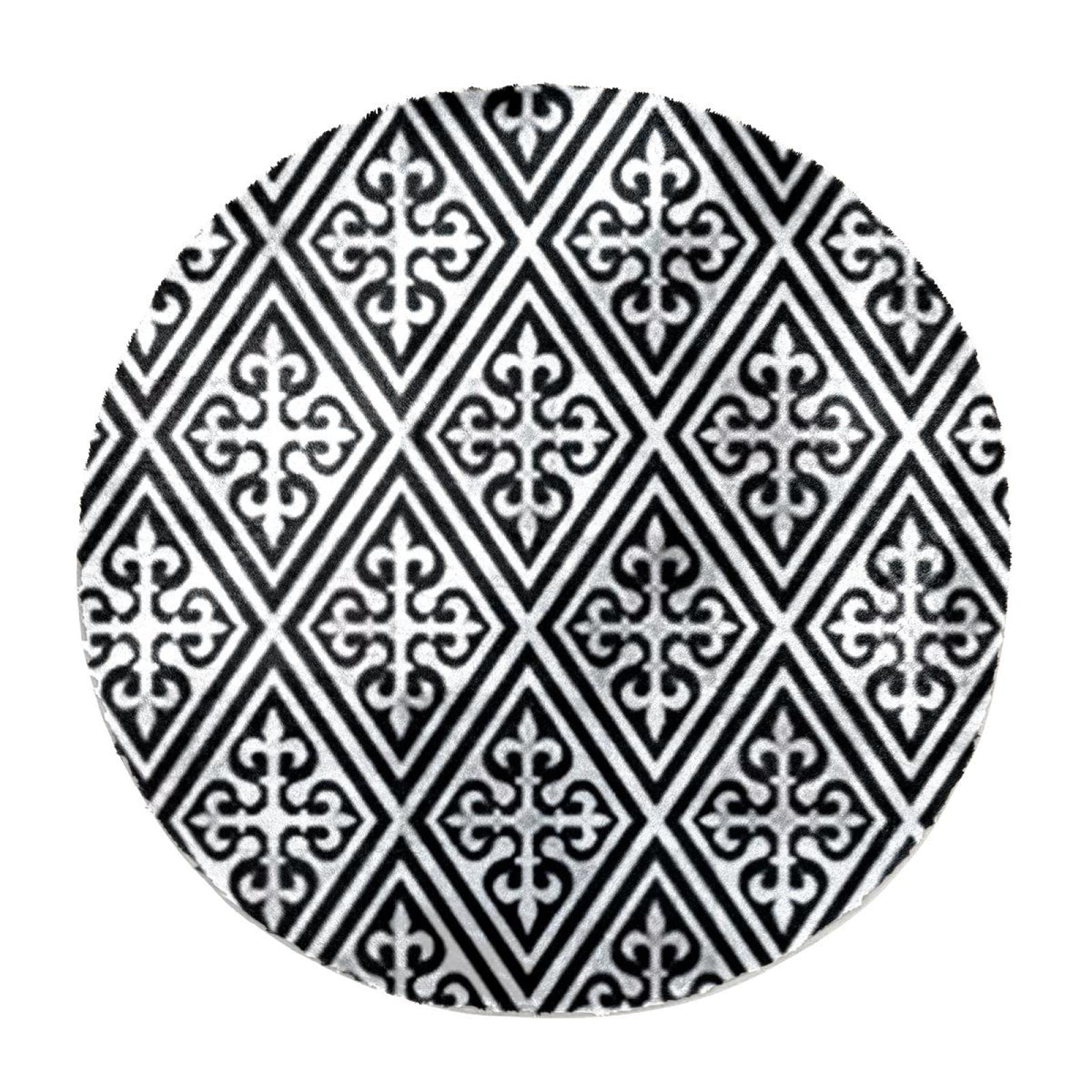 Tapis rond fausse fourrure lapin pour une chambre d'enfant cocooning